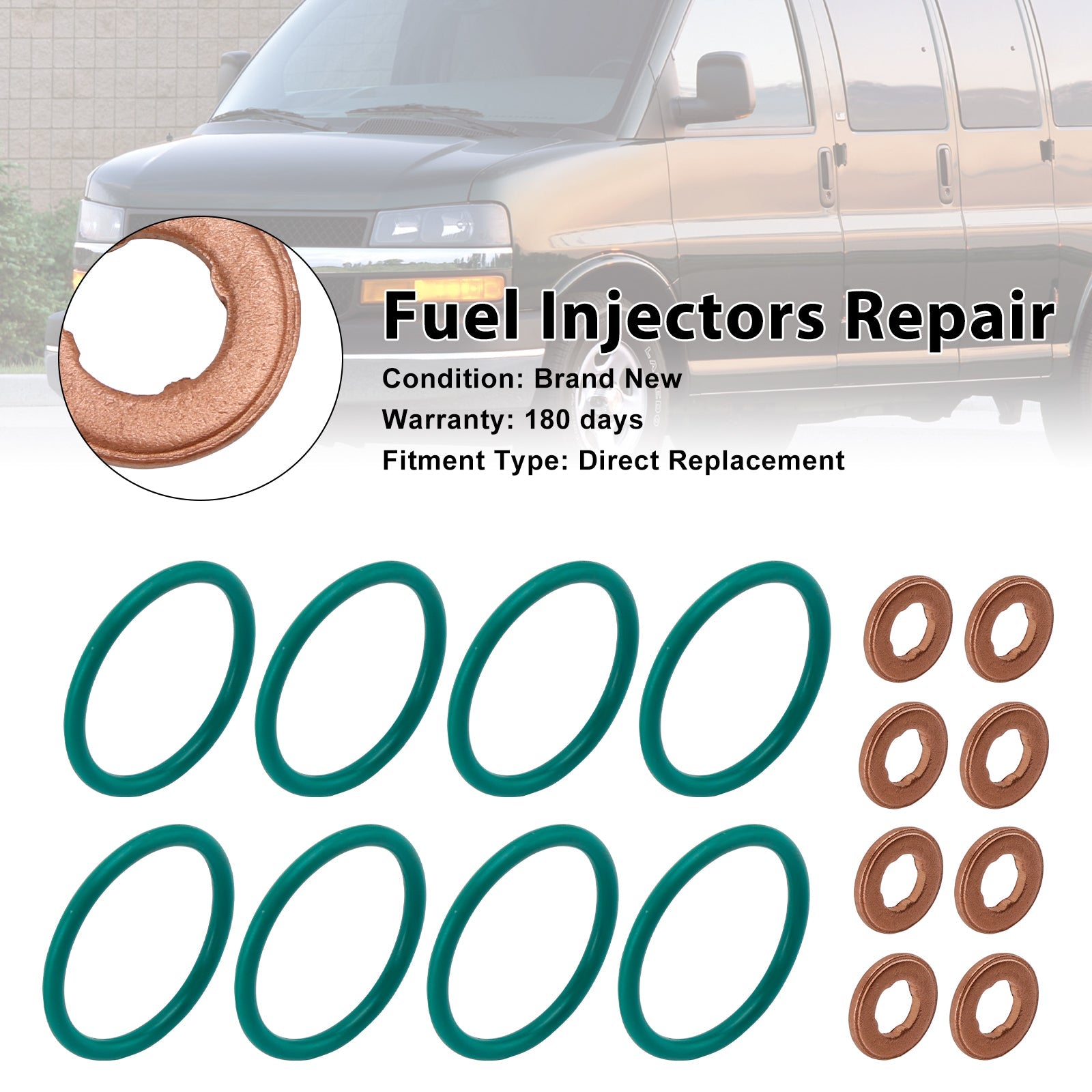 Fuel Injector O-Ring Seal 97327722 Fit Chevy Express Fit Cadillac 94013303