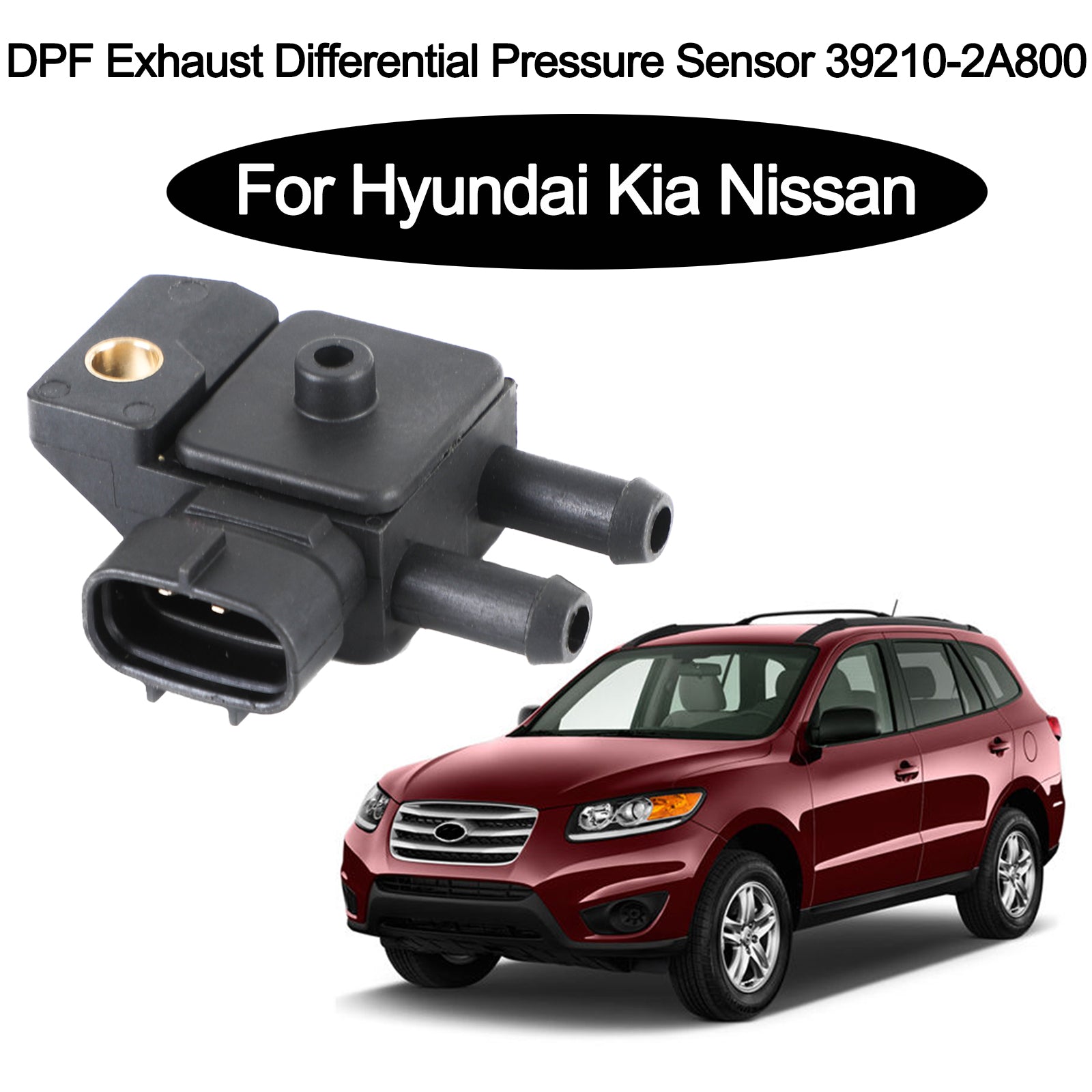 DPF Exhaust Pressure Sensor 39210-2A800 For Hyundai Santa Fe Kia Sportage Generic