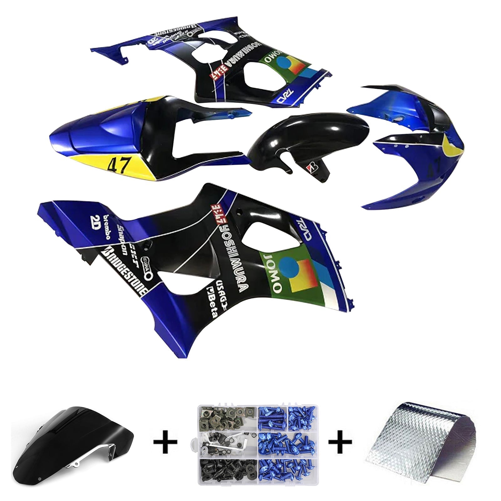 Amotopart Suzuki GSXR1000 2003-2004 K3 Fairing Kit Bodywork Plastic ABS