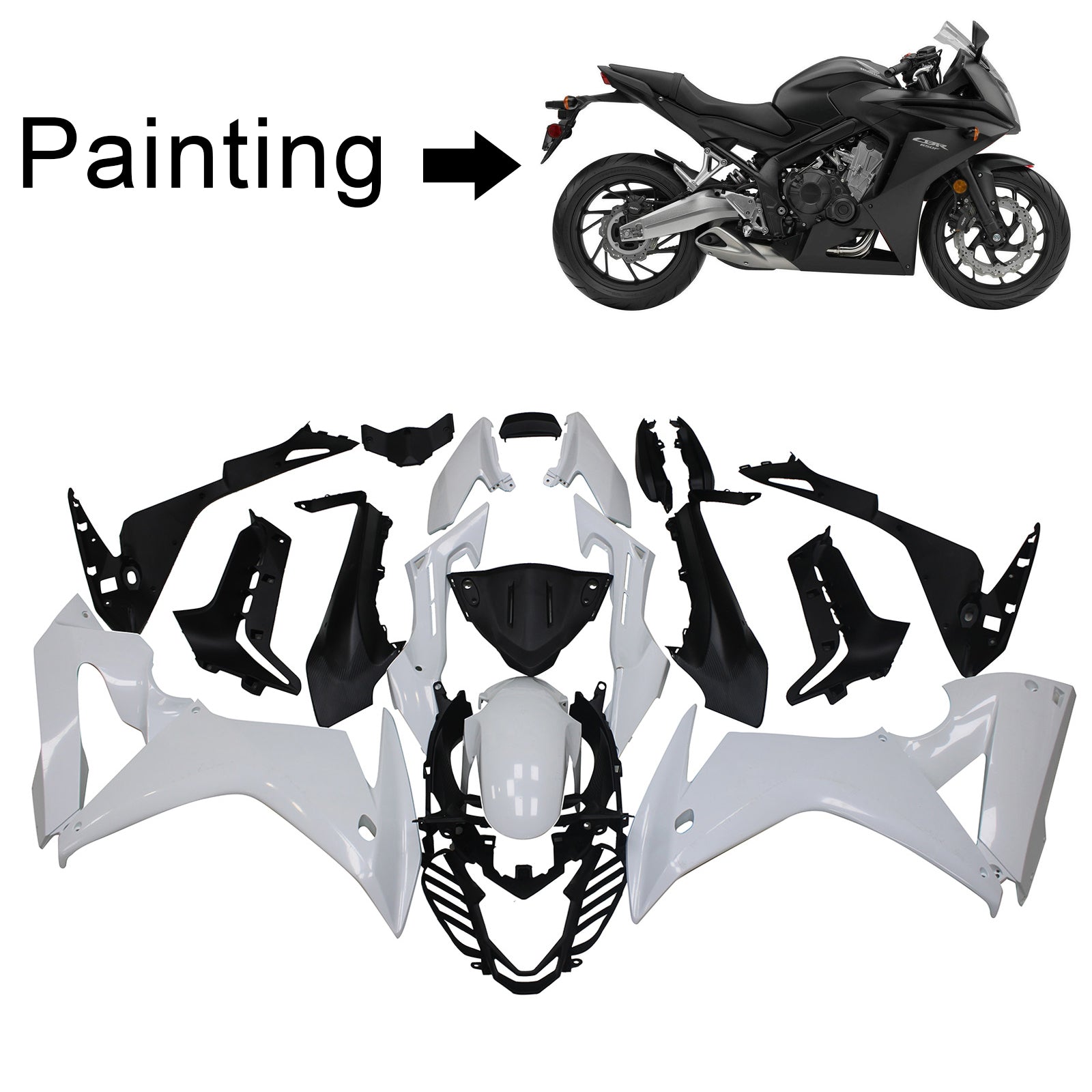 Honda CBR650F 2017-2019 Kit Carenado Carrocería Plástico ABS Para