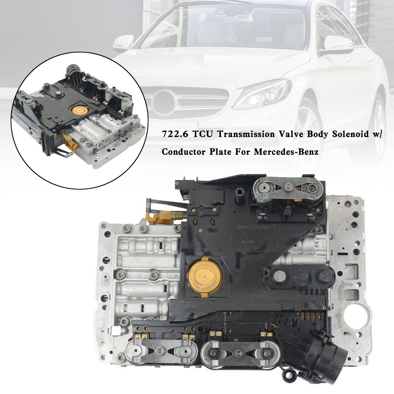 1995-1997 C36 AMG Mercedes-Benz 722.6 TCU Válvula de transmisión Cuerpo Solenoide con placa conductora