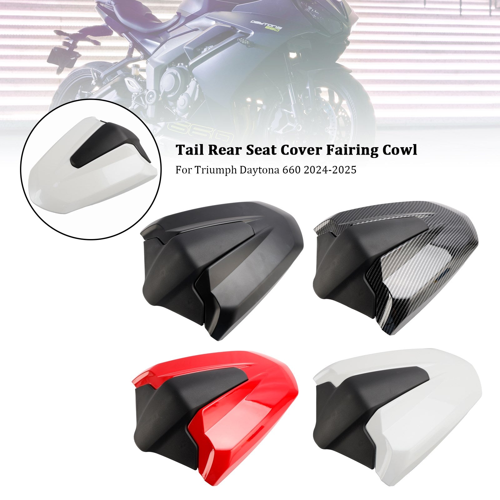 Tail Rear Seat Cover Fairing Cowl For Daytona 660 2024-2025