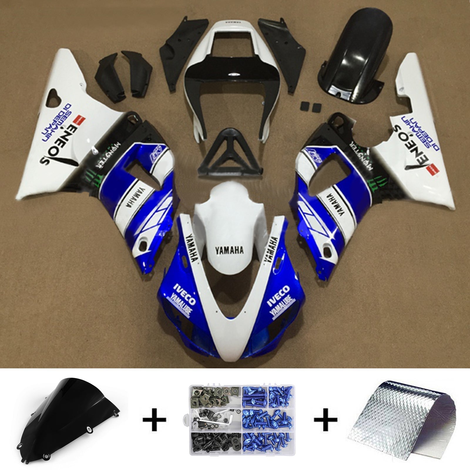 Yamaha YZF 1000 R1 1998-1999 Fairing Kit Bodywork Plastic ABS