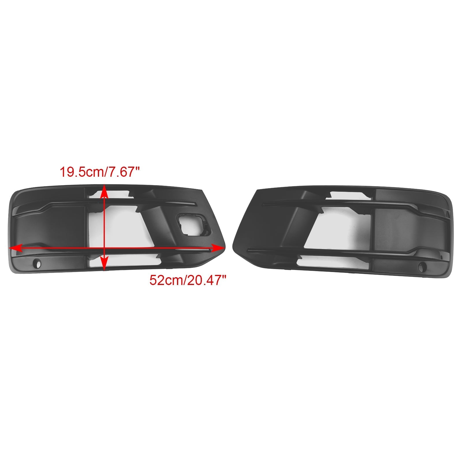 Audi Q7 2016-2019 Cubierta del parachoques delantero Luz antiniebla Inserto del bisel Parrilla Parrilla