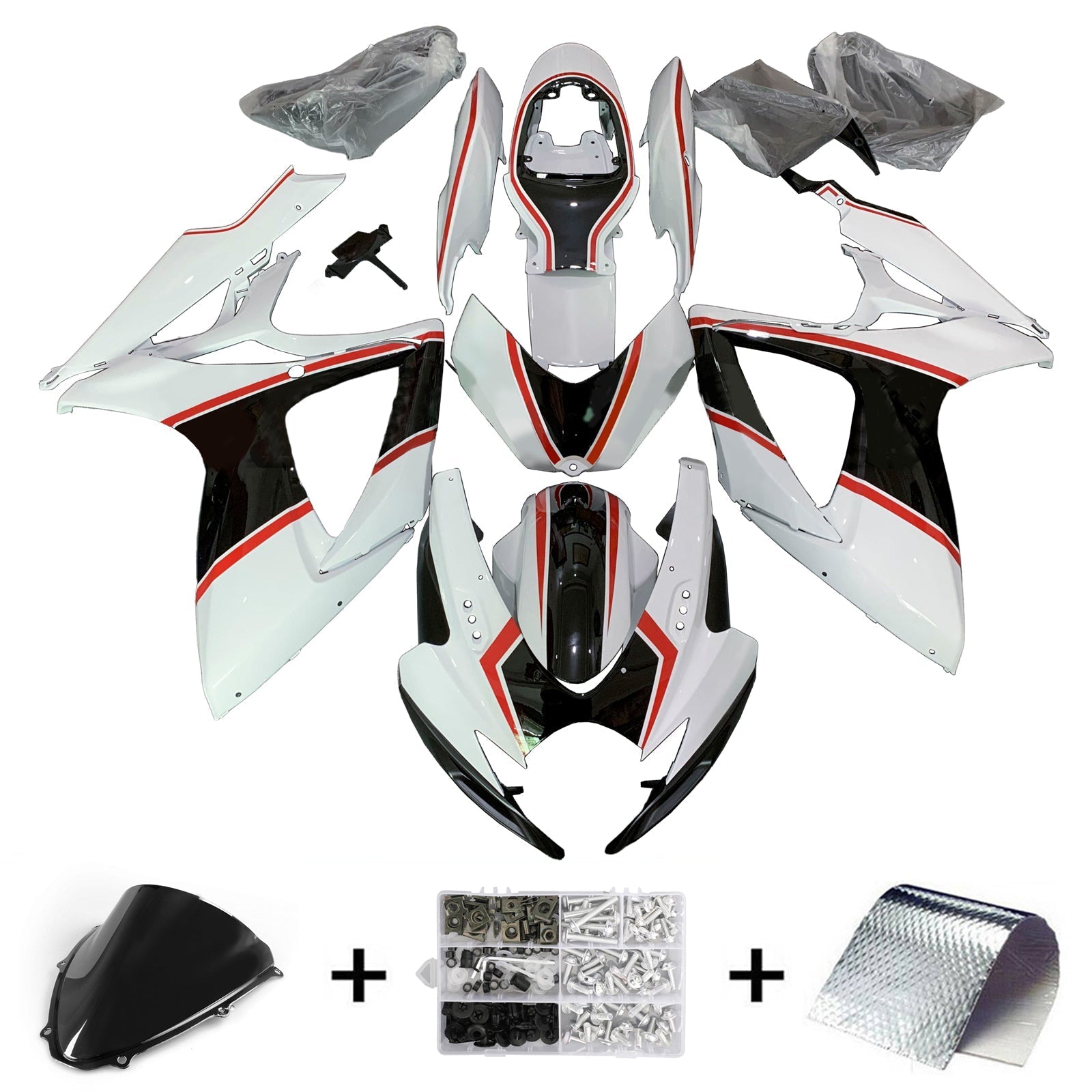 Suzuki GSXR 600/750 2006-2007 K6 Fairing Kit Bodywork Plastic ABS