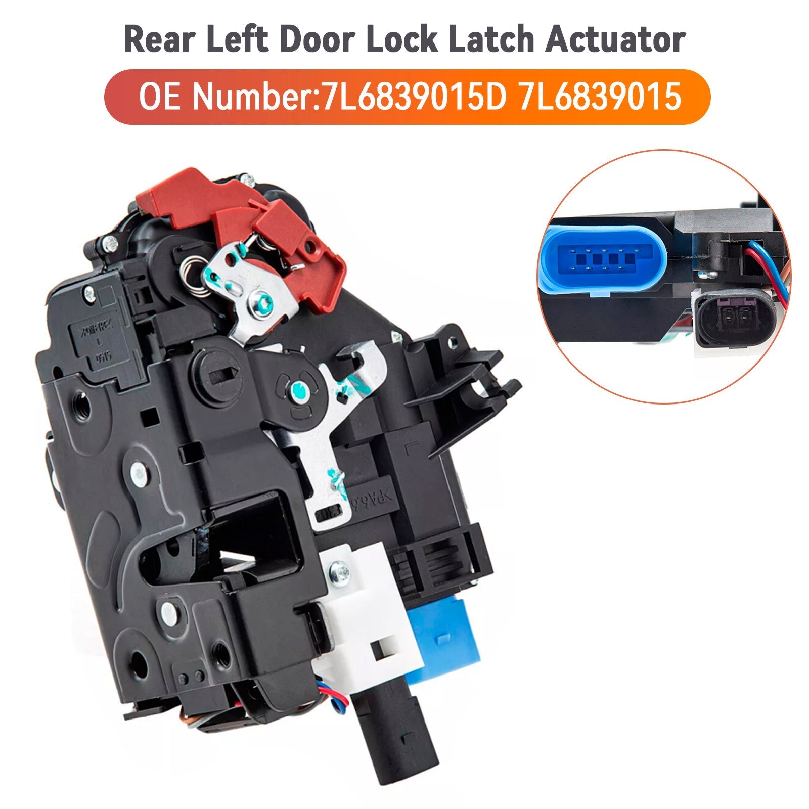 2005-2010 VW Touareg Rear Left Door Lock Latch Actuator 7L6839015D