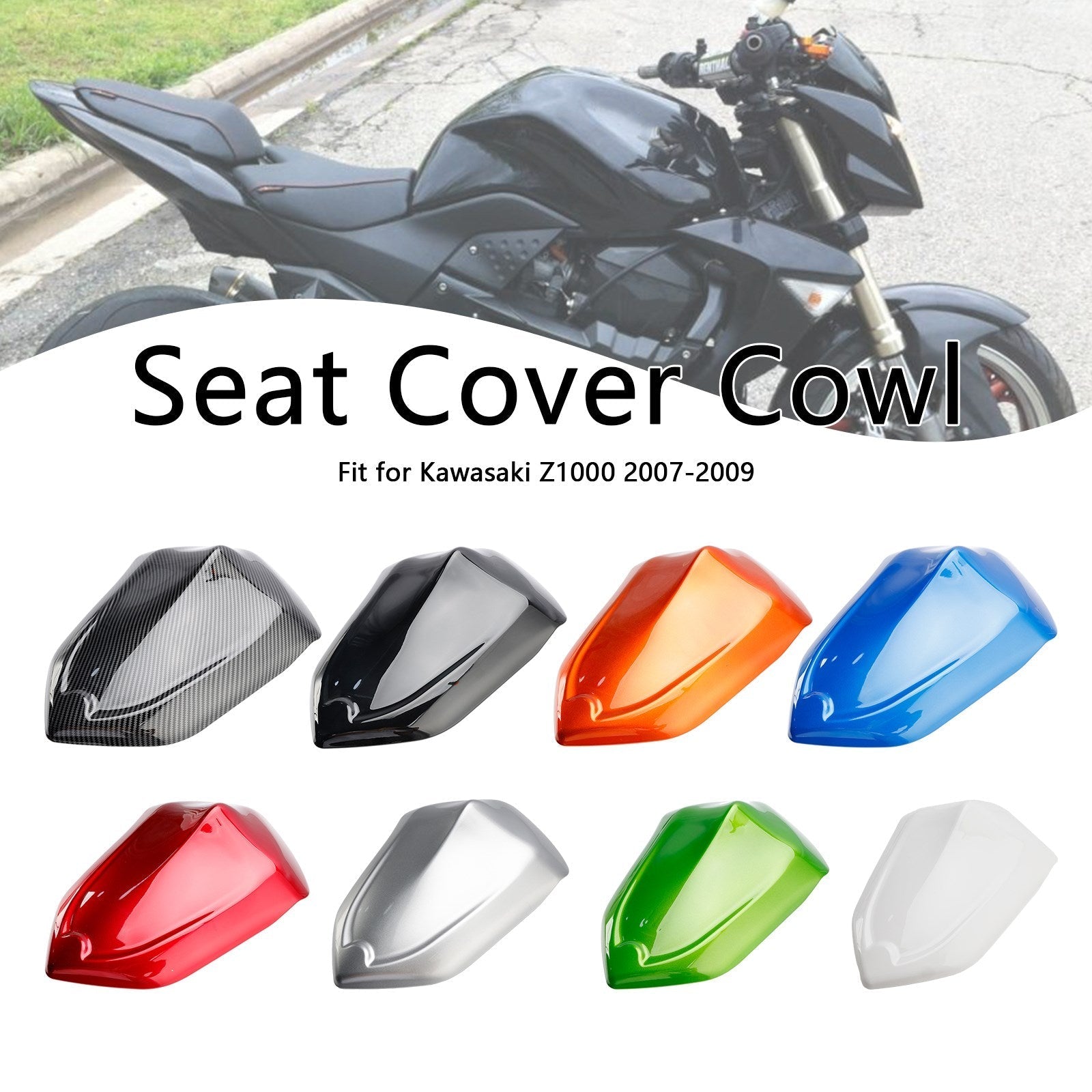 Tail Rear Seat Fairing Cover Cowl for Kawasaki Z1000 2007-2009