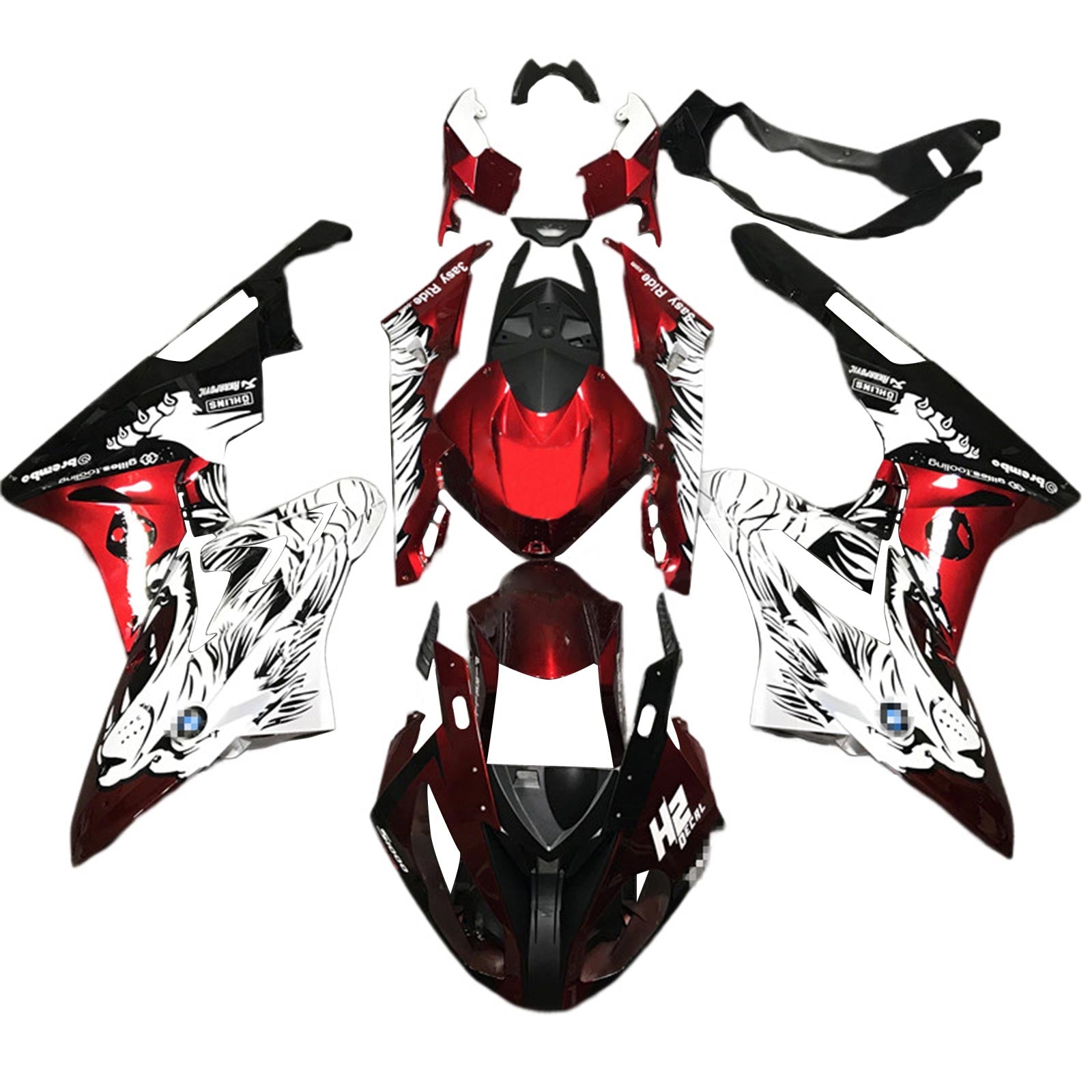 Amotopart BMW S1000RR 2015-2016 Fairing Kit Bodywork Plastic ABS