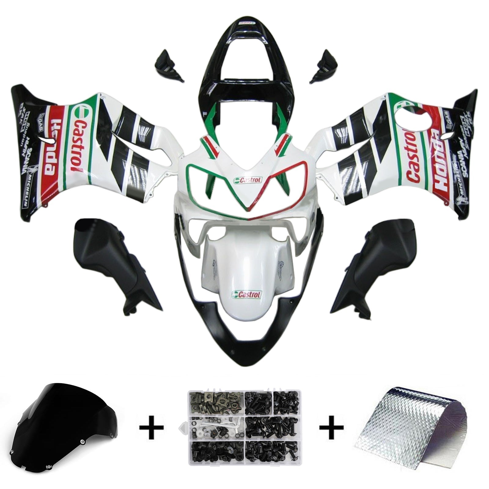 Honda CBR600 F4i 2001-2003 Kit Carenado Carrocería Plástico ABS