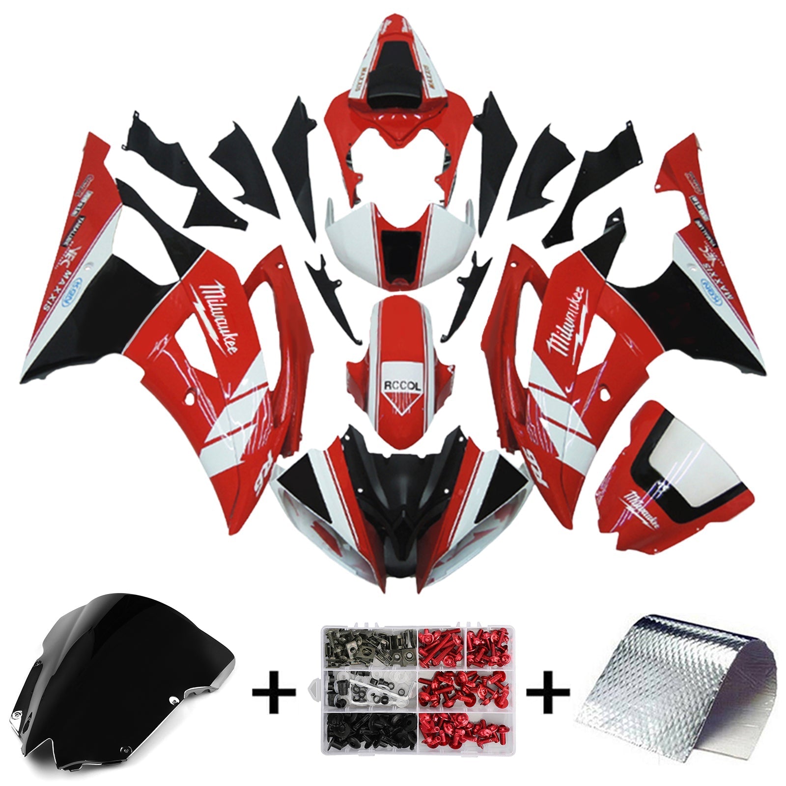 Yamaha YZF 600 R6 2008-2016 Kit Carenado Carrocería Plástico ABS