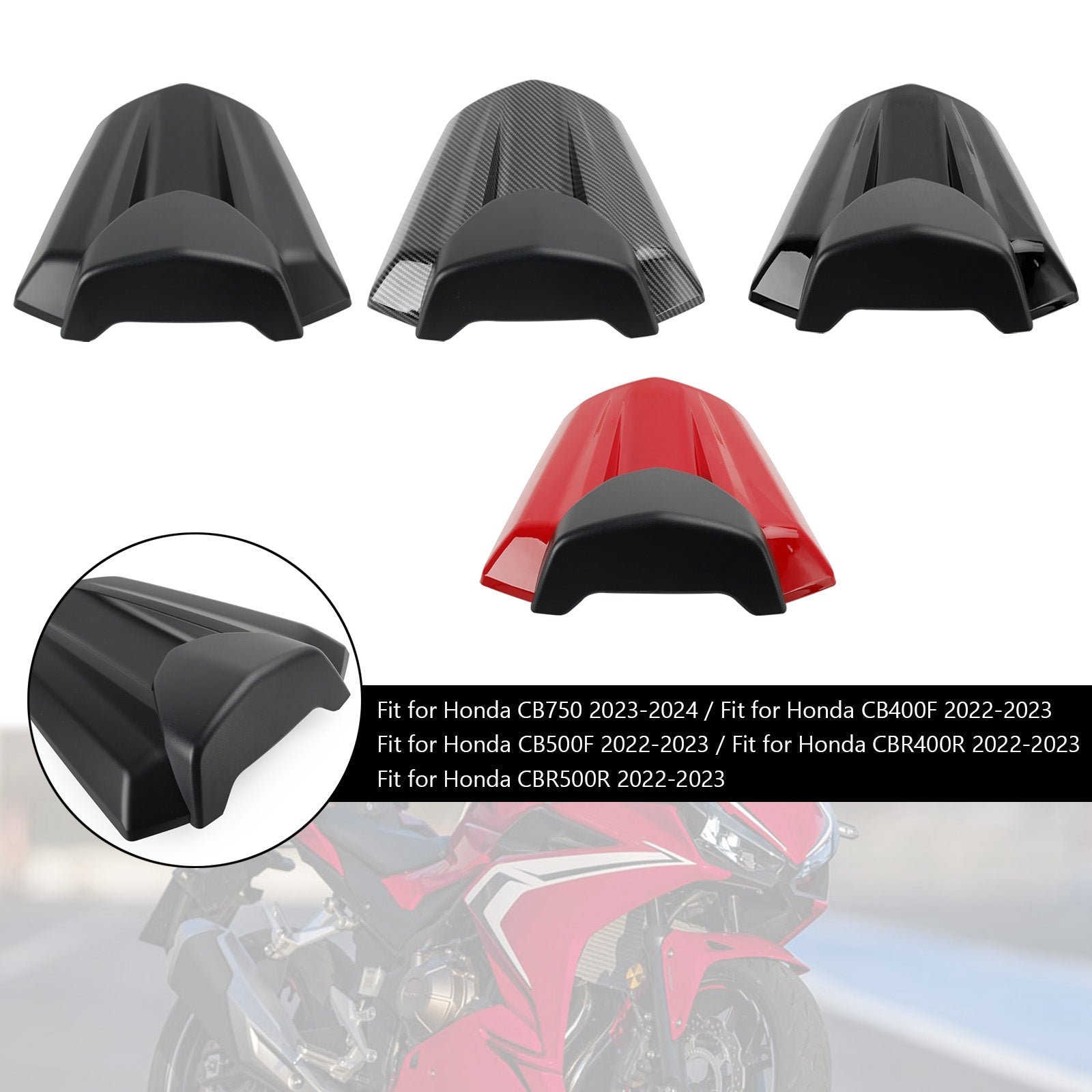 Rear Tail Seat Fairing Cover For Honda CB750 CB400F CB500F CBR400R CBR500R 22-23