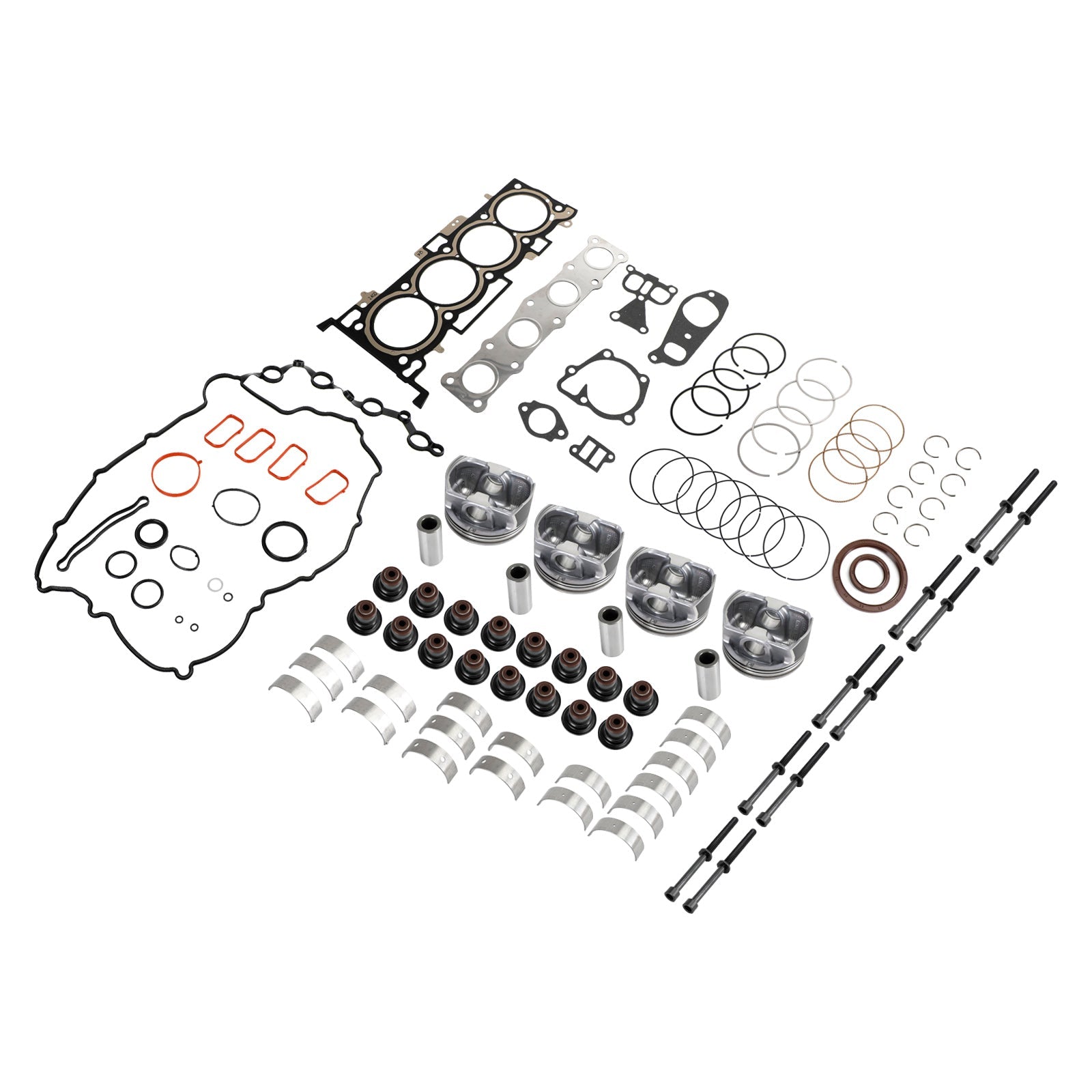 2011-2018 Kia Optima 4-Door 2.4L G4KJ 2.4L Engine Rebuild Pistons Gasket Overhaul Kit