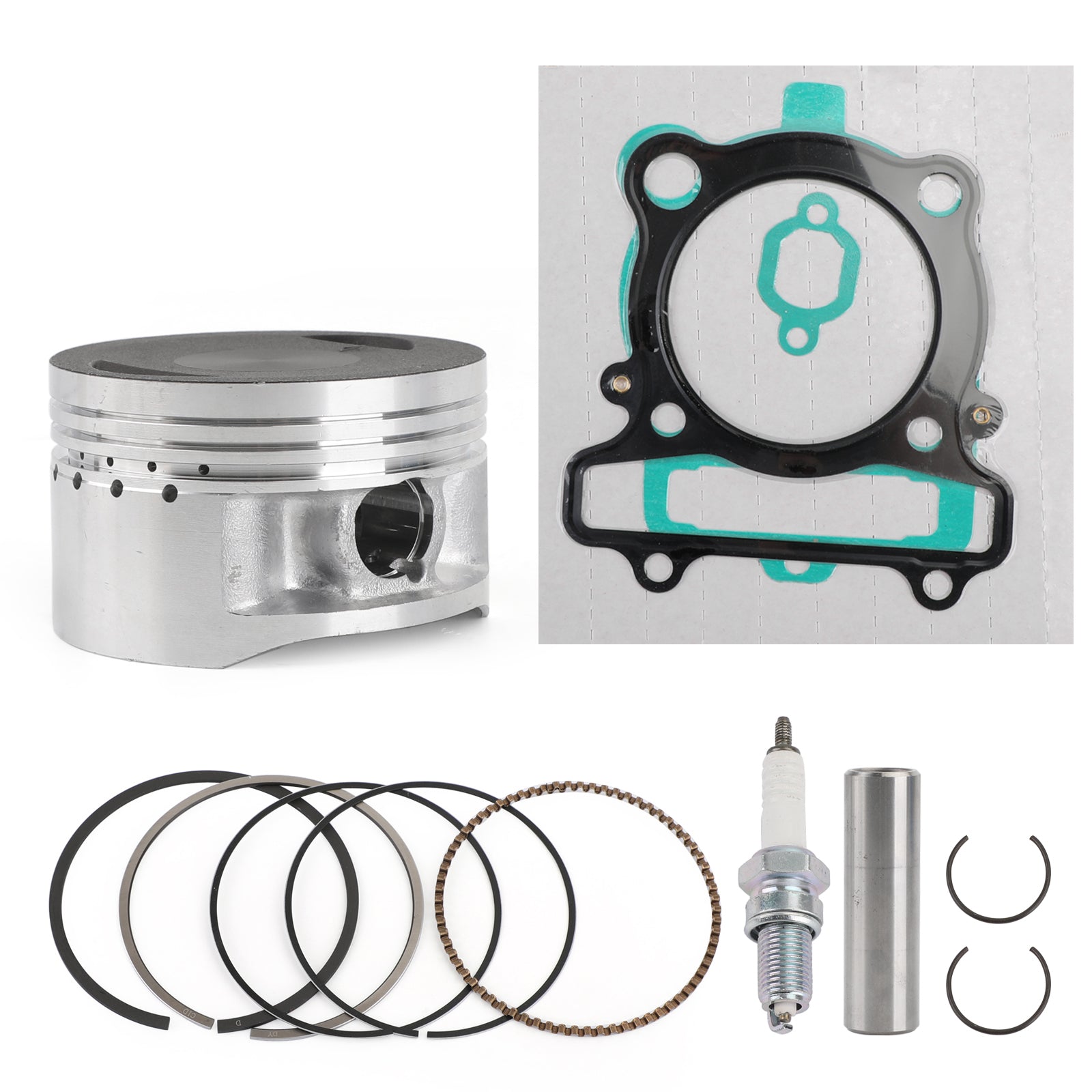 83mm Piston Rings Gasket Spark Plug Kit for Yamaha Warrior 350 YFM350X 1987-2004 Generic