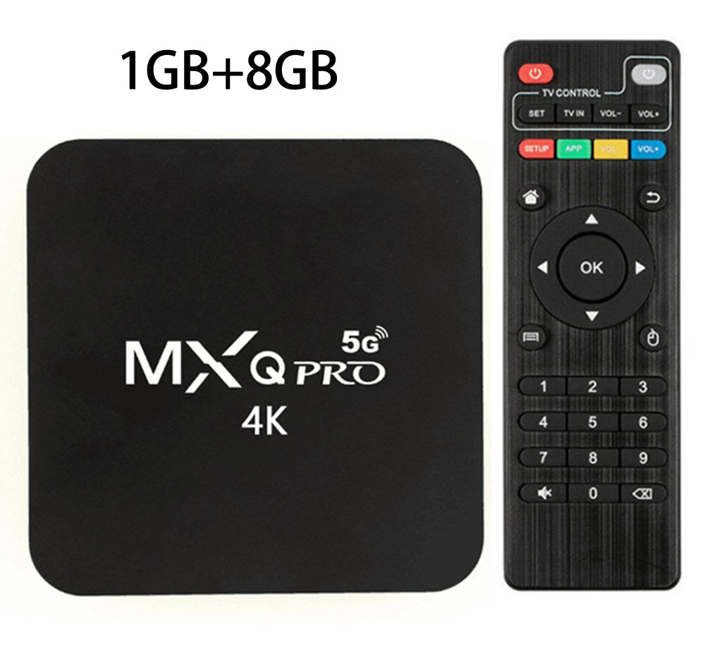 5G Wifi MXQ Pro 4K Ultra HD 64 bits Android Quad Core Smart TV Box Ram 1GB ROM 8GB