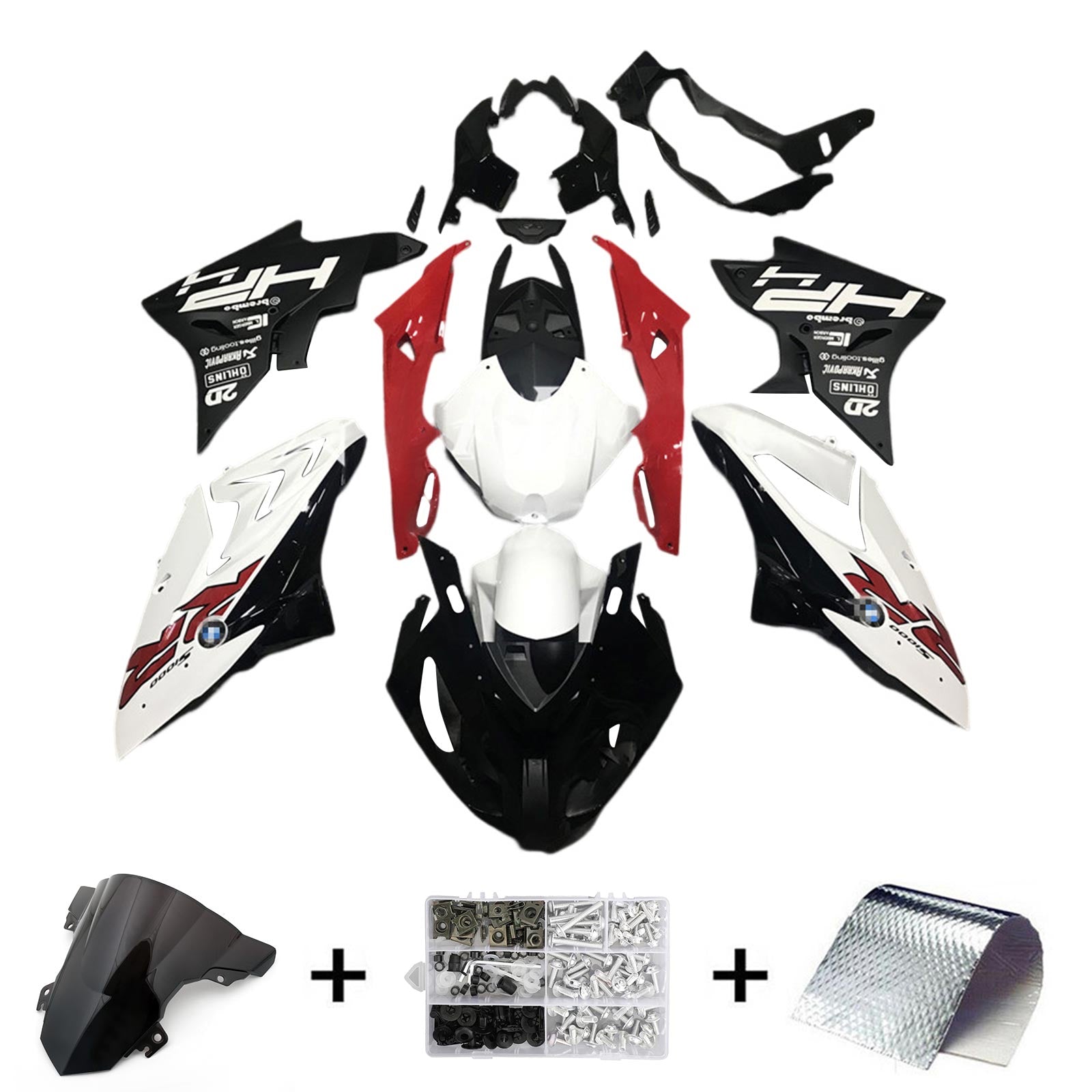 Amotopart BMW S1000RR 2017-2018 Fairing Kit Bodywork Plastic ABS