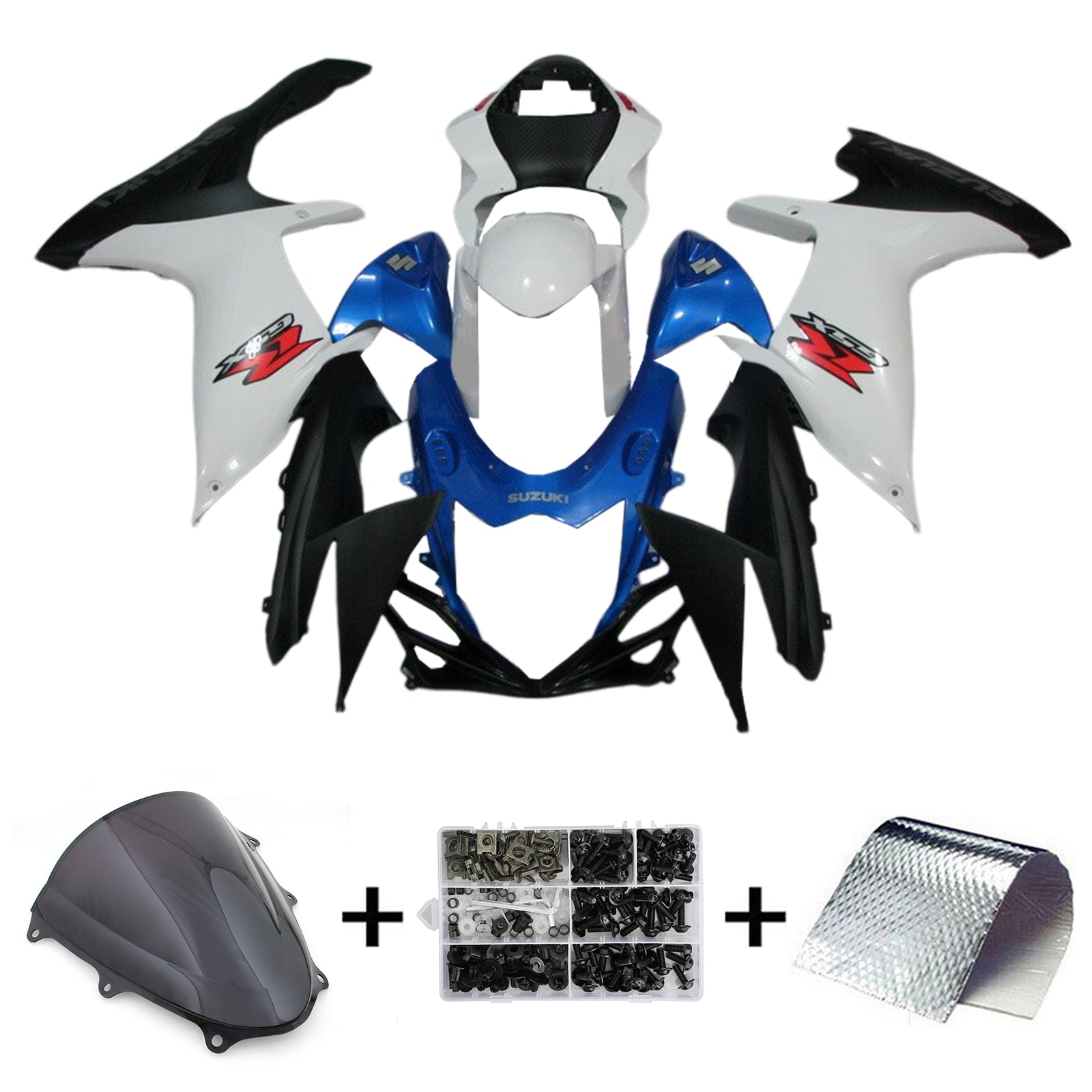 Amotopart Suzuki GSXR 600/750 2011-2024 K11 Fairing Kit Bodywork Plastic ABS