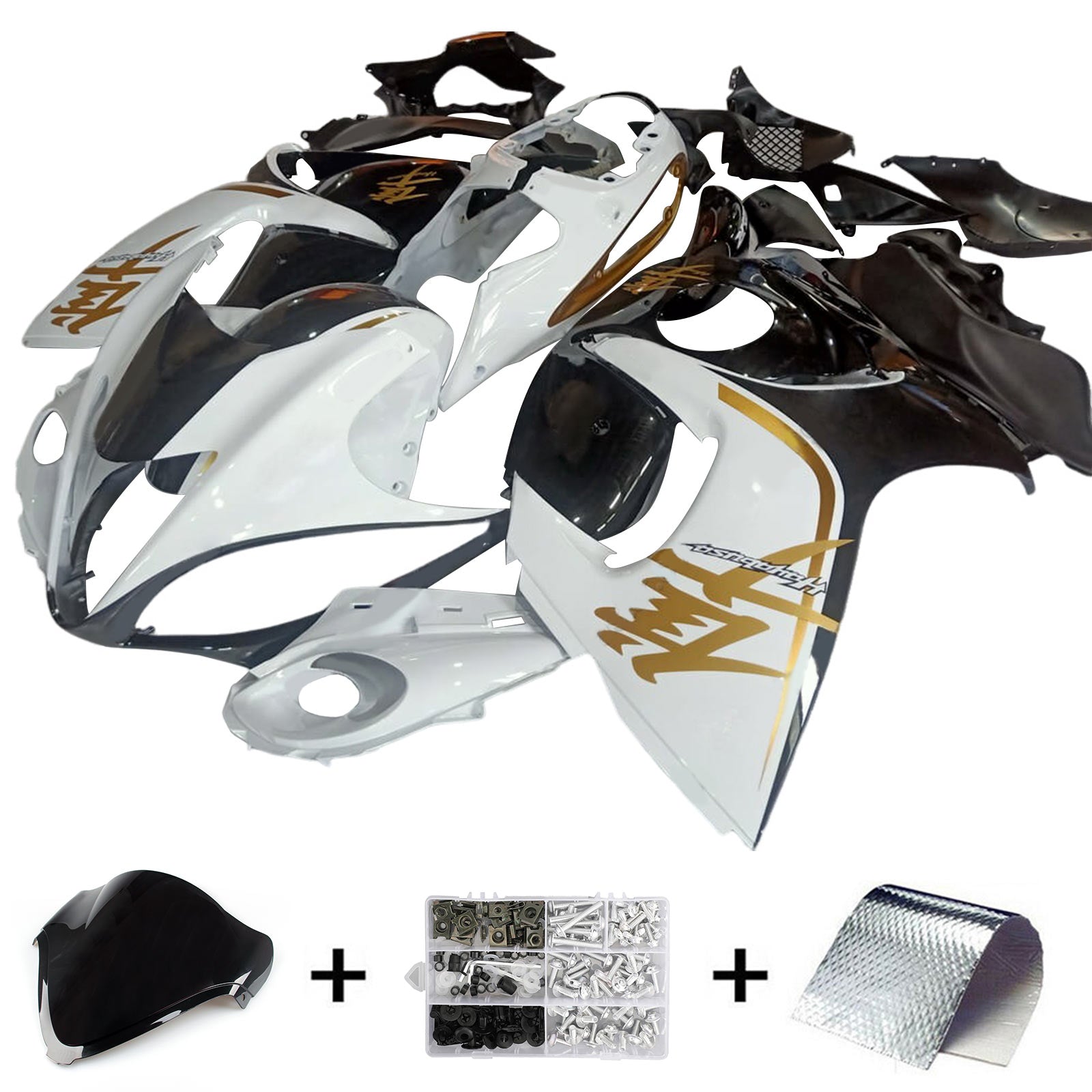 Amotopart Suzuki Hayabusa GSX1300R 2008-2020 Fairing Kit Bodywork Plastic ABS