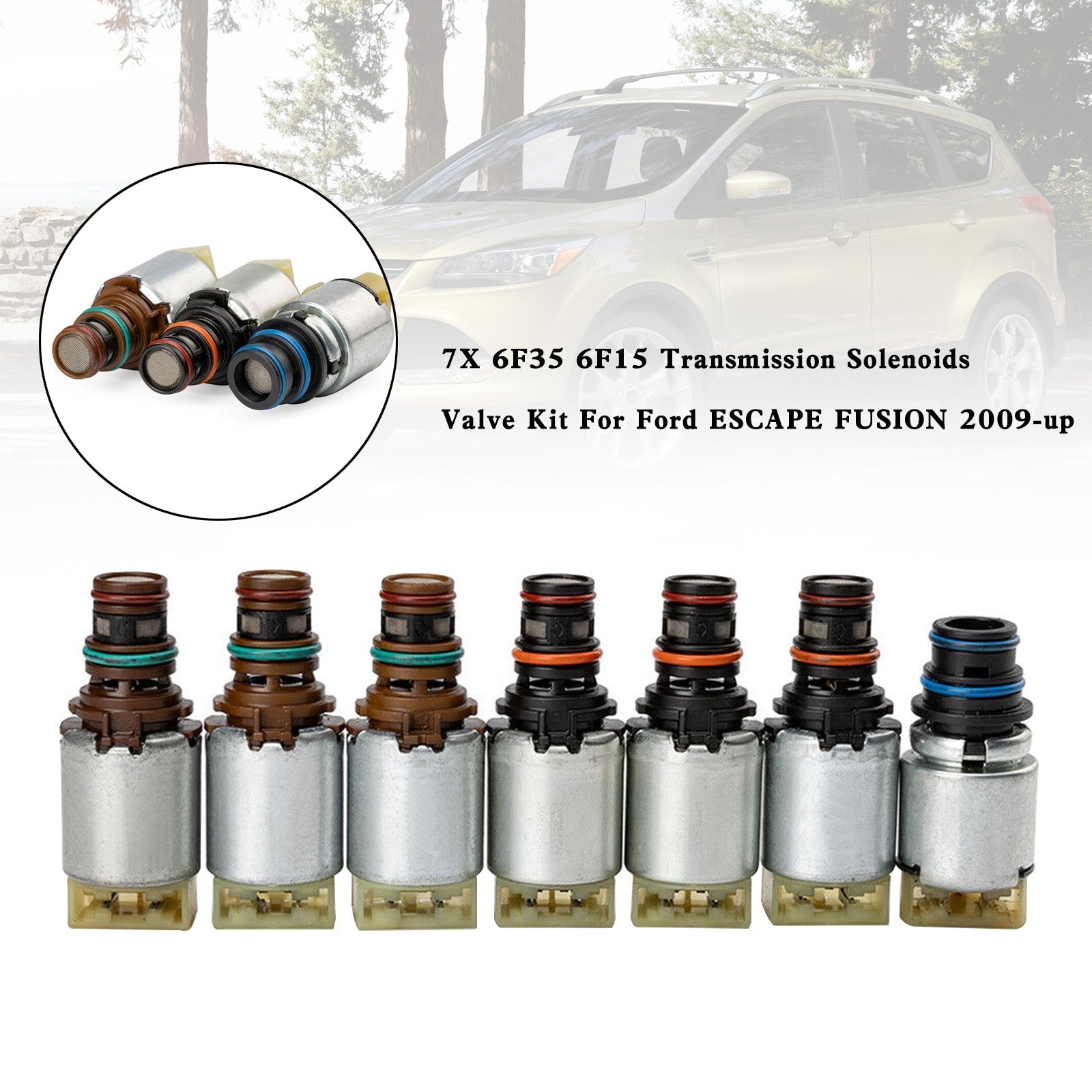 Ford Escape 2008-2011 2.3L 2.5L V6 3.0L 7X 6F35 6F15 Kit de válvulas de solenoides de transmisión