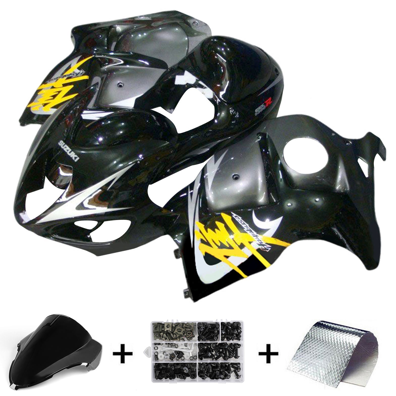 Amotopart Suzuki Hayabusa GSX1300R 1999-2007 Fairing Kit Bodywork Plastic ABS