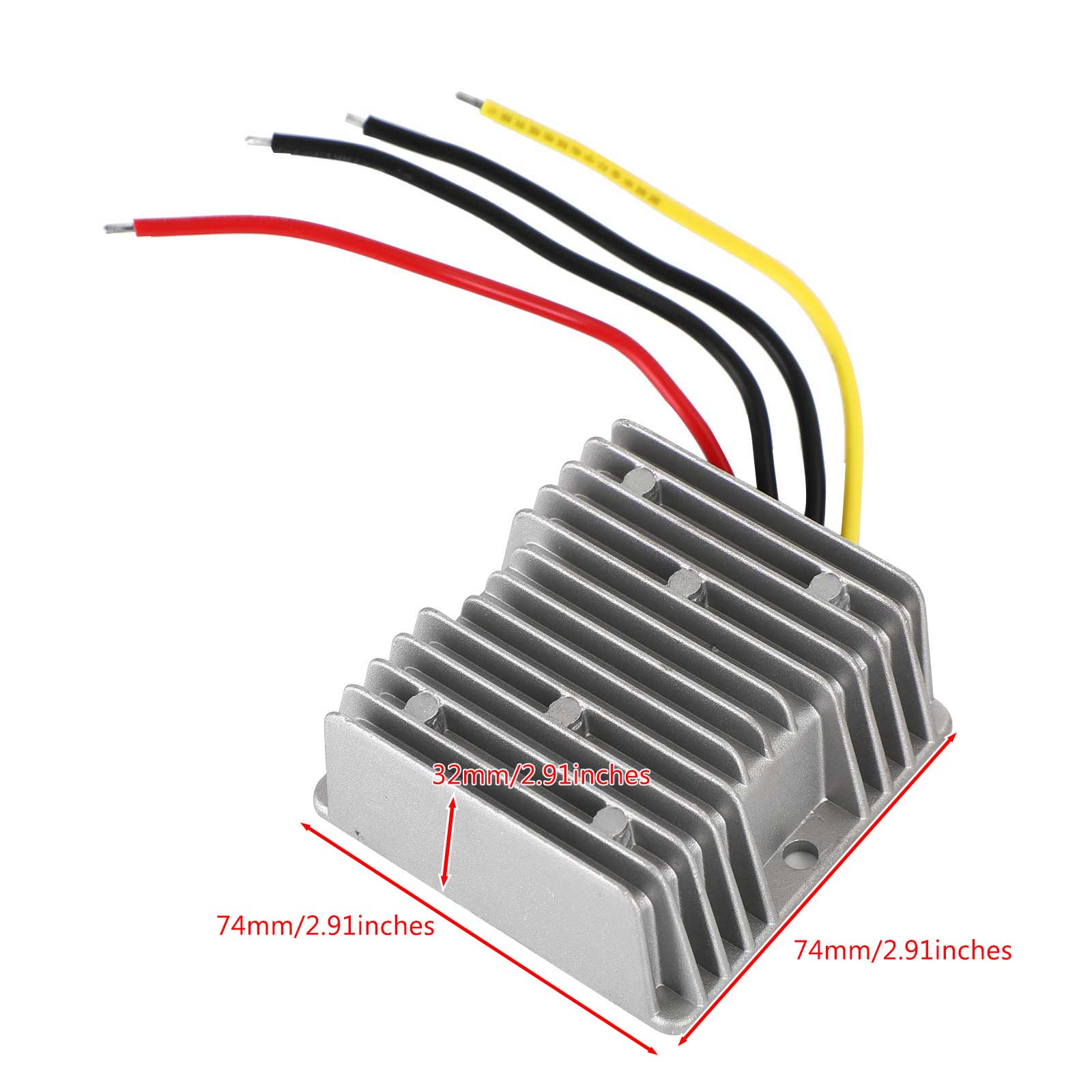 Regulador convertidor de fuente de alimentación elevador, resistente al agua, CC de 12V a 13,8V, 18A, 248W