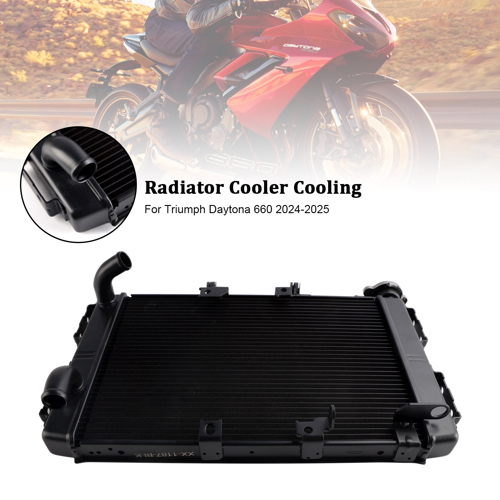 Radiator Cooling Engine Cooler For Daytona 660 2024-2025