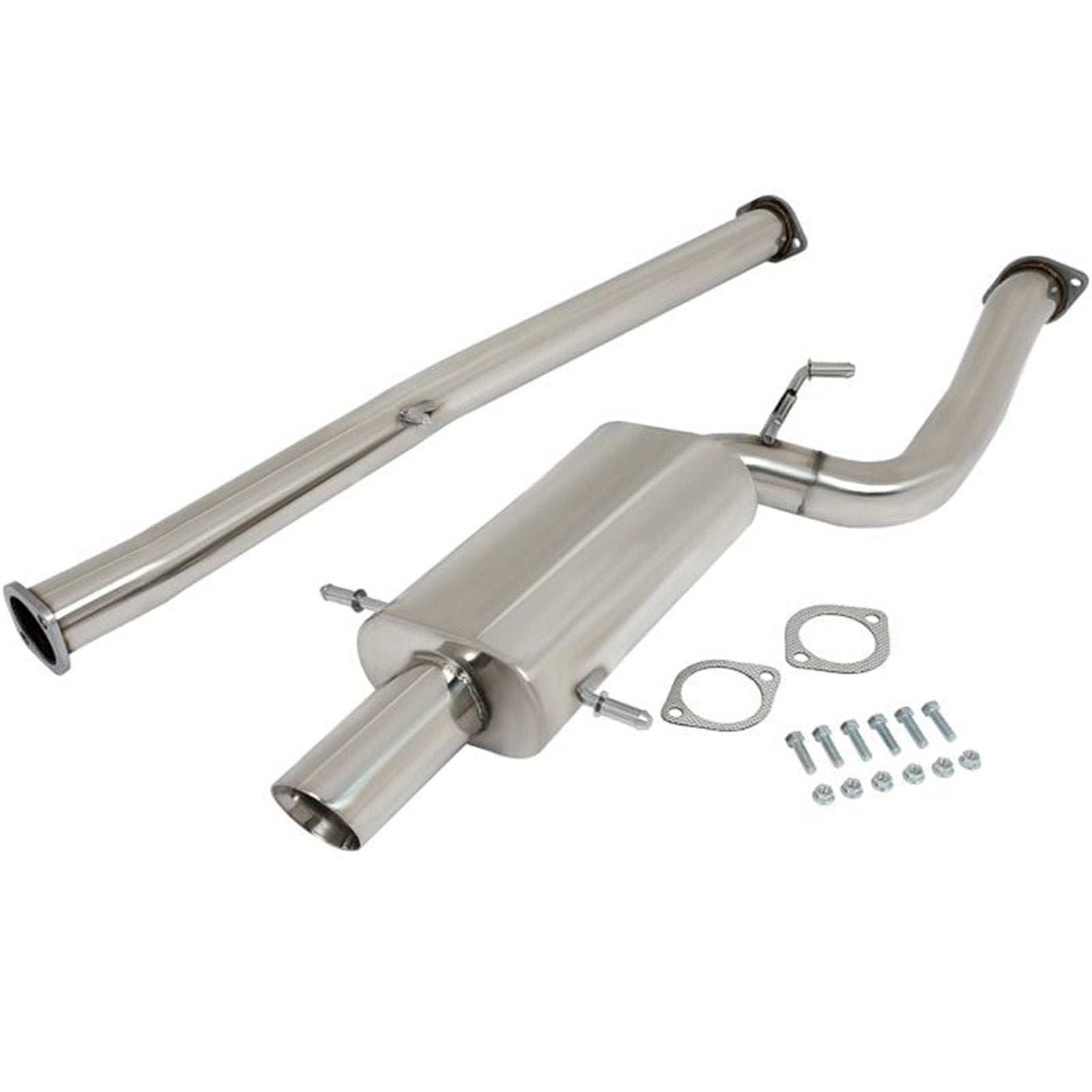 Sistema de tubo silenciador de escape Catback ovalado de 2,5 L con punta de 3,5" para Subaru Impreza 2002-2007