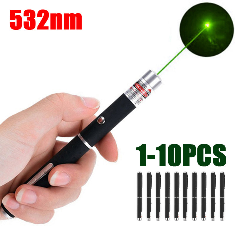 High Power Military 1mw 532nm Green Laser Pointer Pen Visible Beam Light Lazer