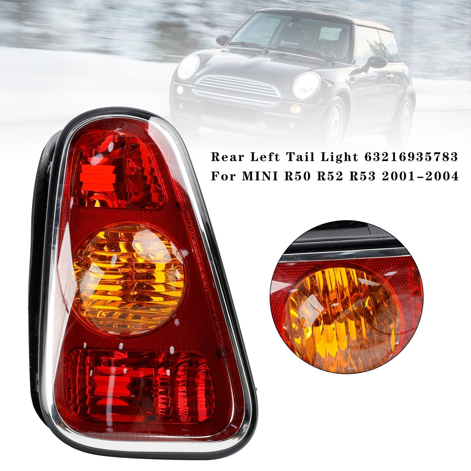 Rear Left Tail Light 63216935783 For MINI R50 R52 R53 2001-2004