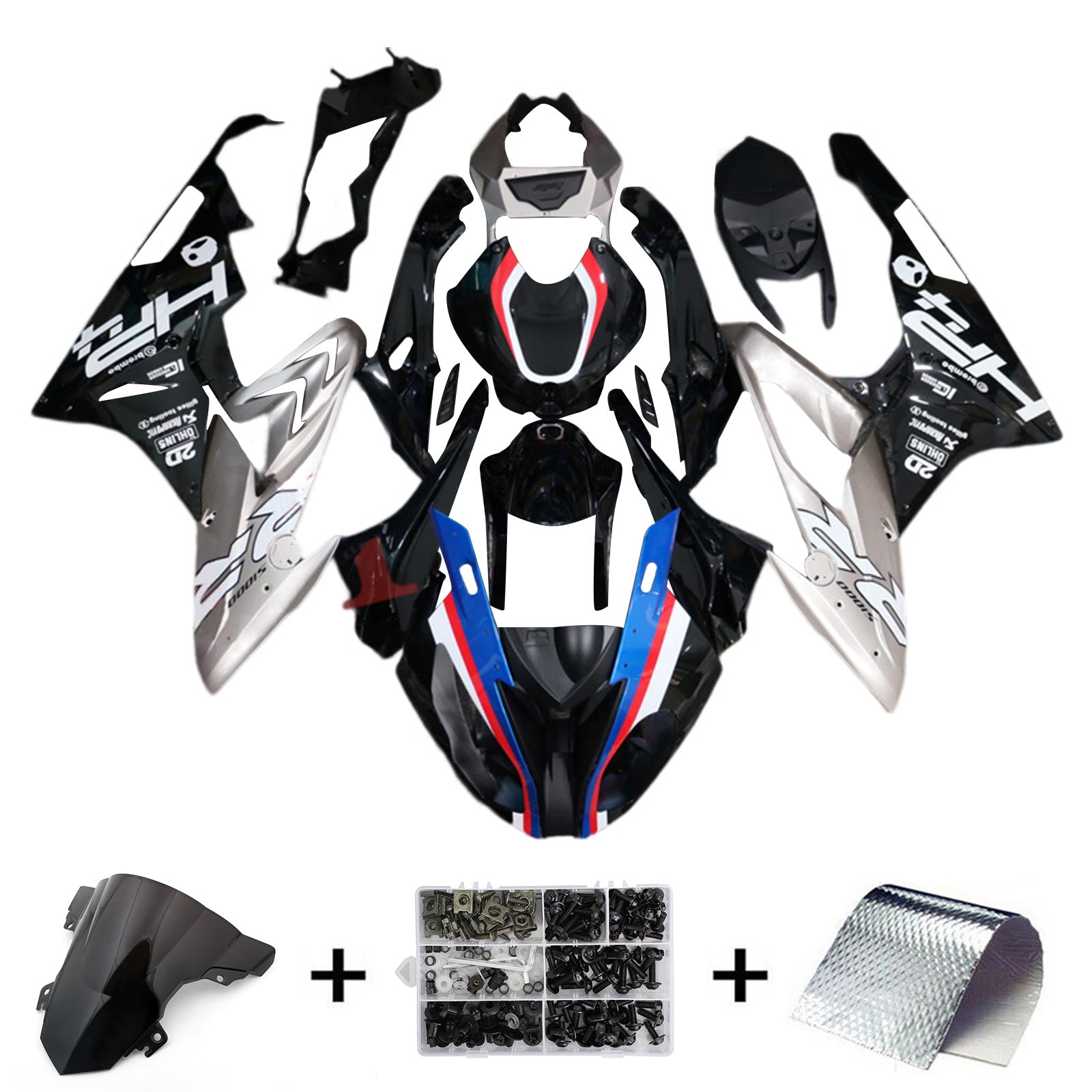 Amotopart BMW S1000RR 2015-2016 Fairing Kit Bodywork Plastic ABS