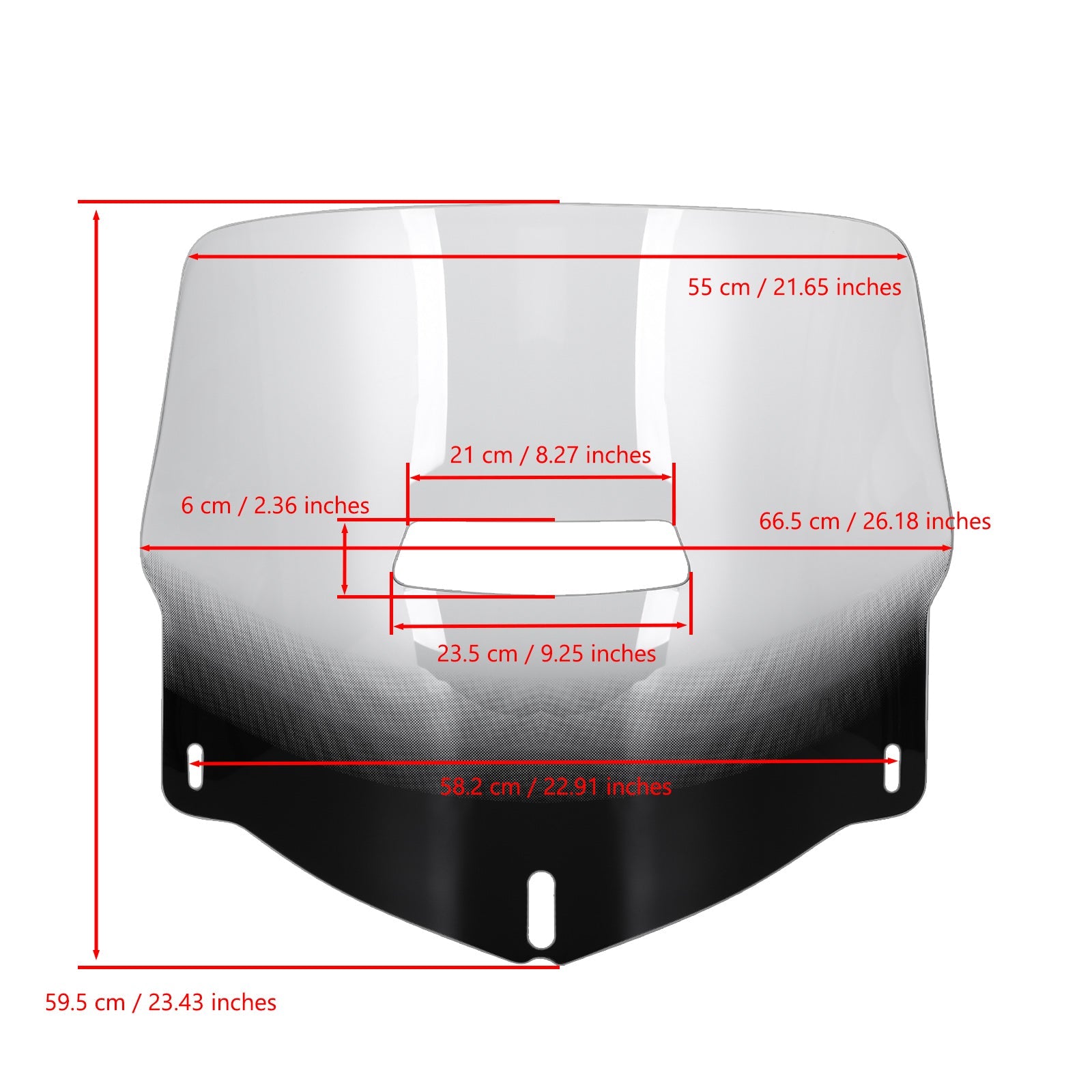 Windscreen Windshield With Vented fit for HONDA Goldwing 1800 GL1800 2001-2017