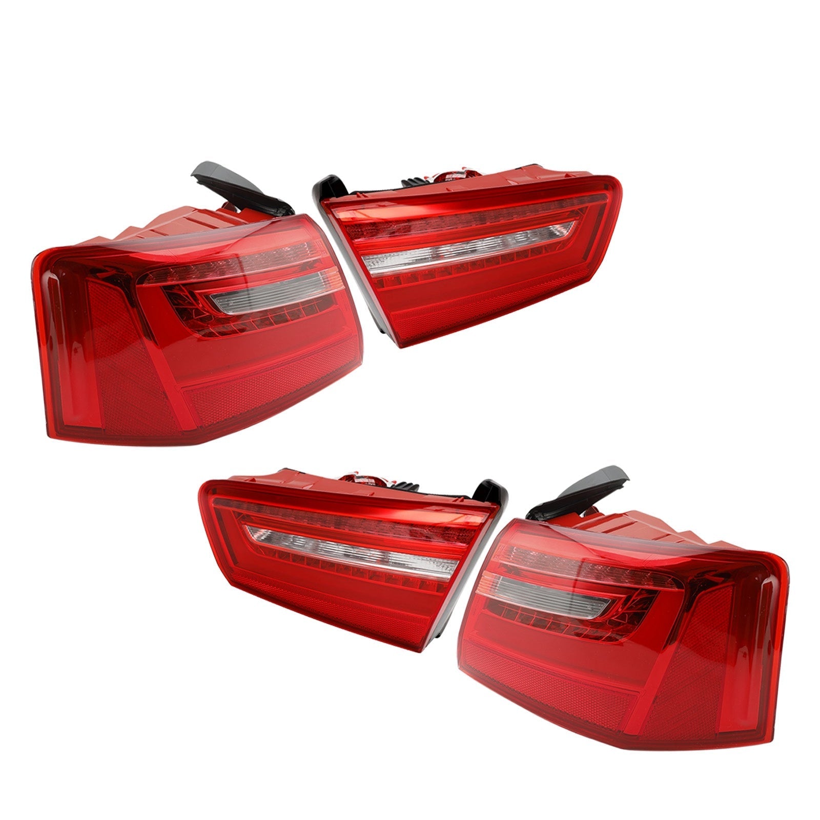 AUDI A6 2012-2015 Car 4pcs Inner Outer LED Taillight Brake Light