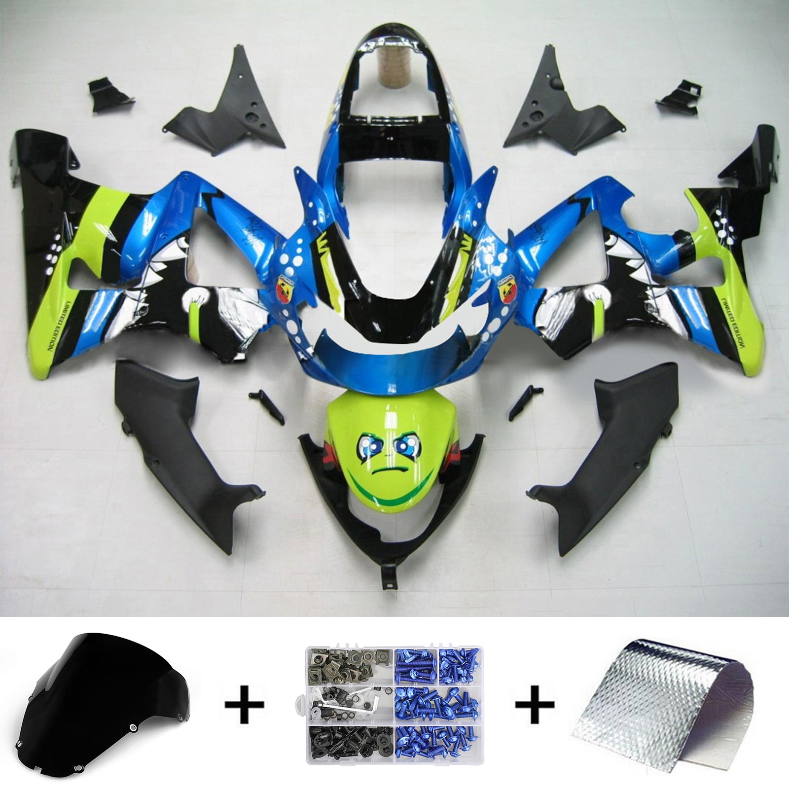 Honda CBR929RR 2000-2001 Fairing Kit Bodywork Plastic ABS