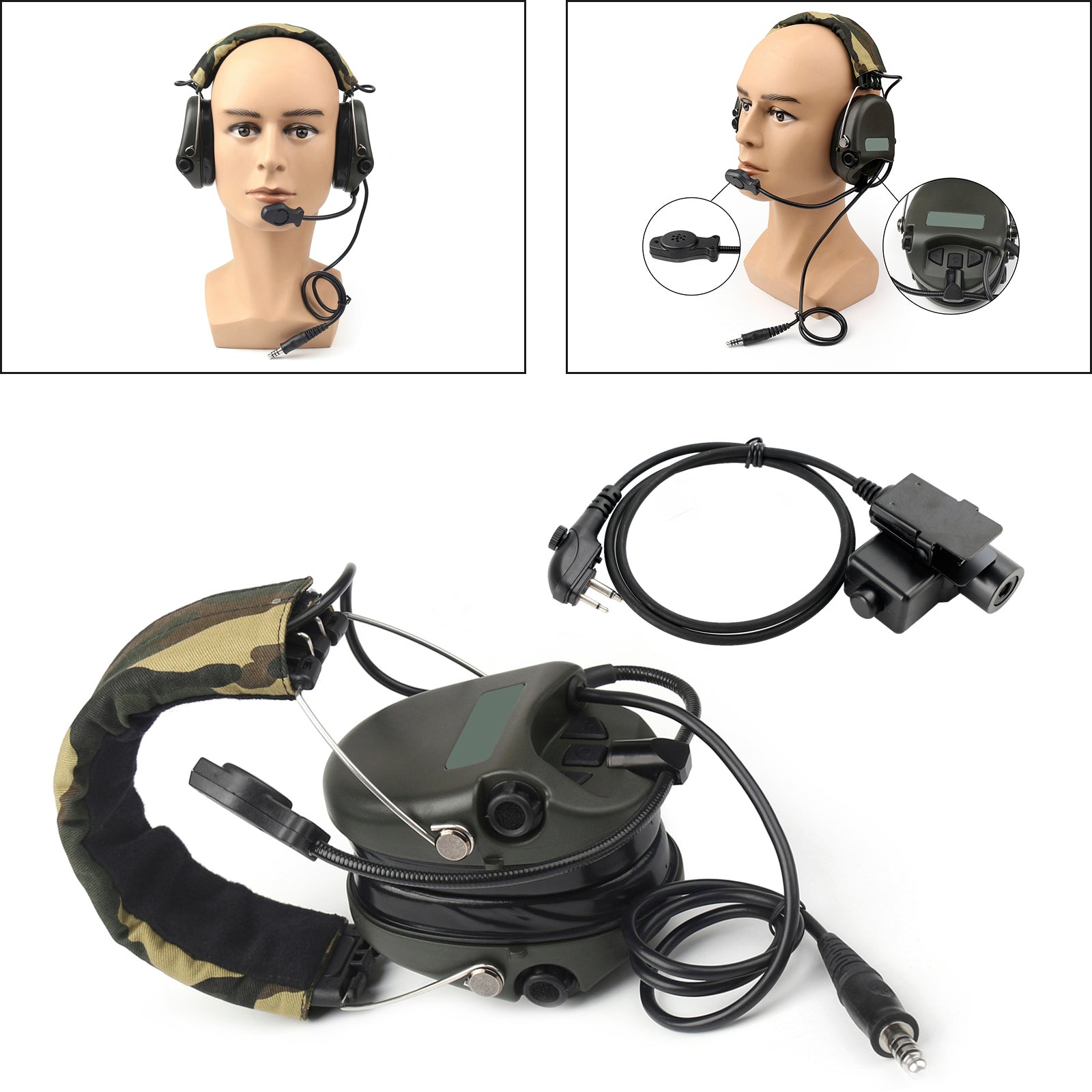 H60 Sound Pickup Noise Reduction CS Headset For Hytera HYT TC-508 TC-510 TC-518