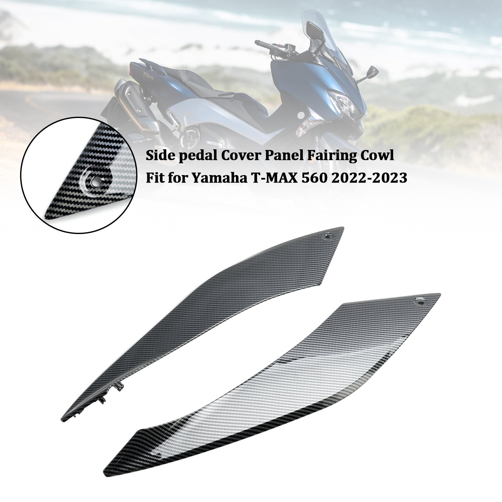 Yamaha T-MAX 560 2022-2023 Side pedal Cover Panel Fairing Cowl