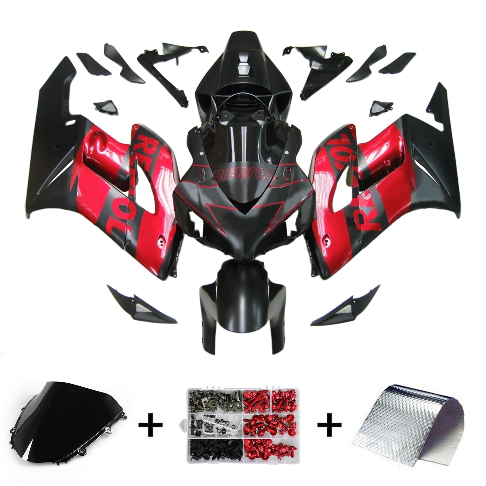 Amotopart Honda CBR1000RR 2004-2005 Fairing Kit Bodywork Plastic ABS