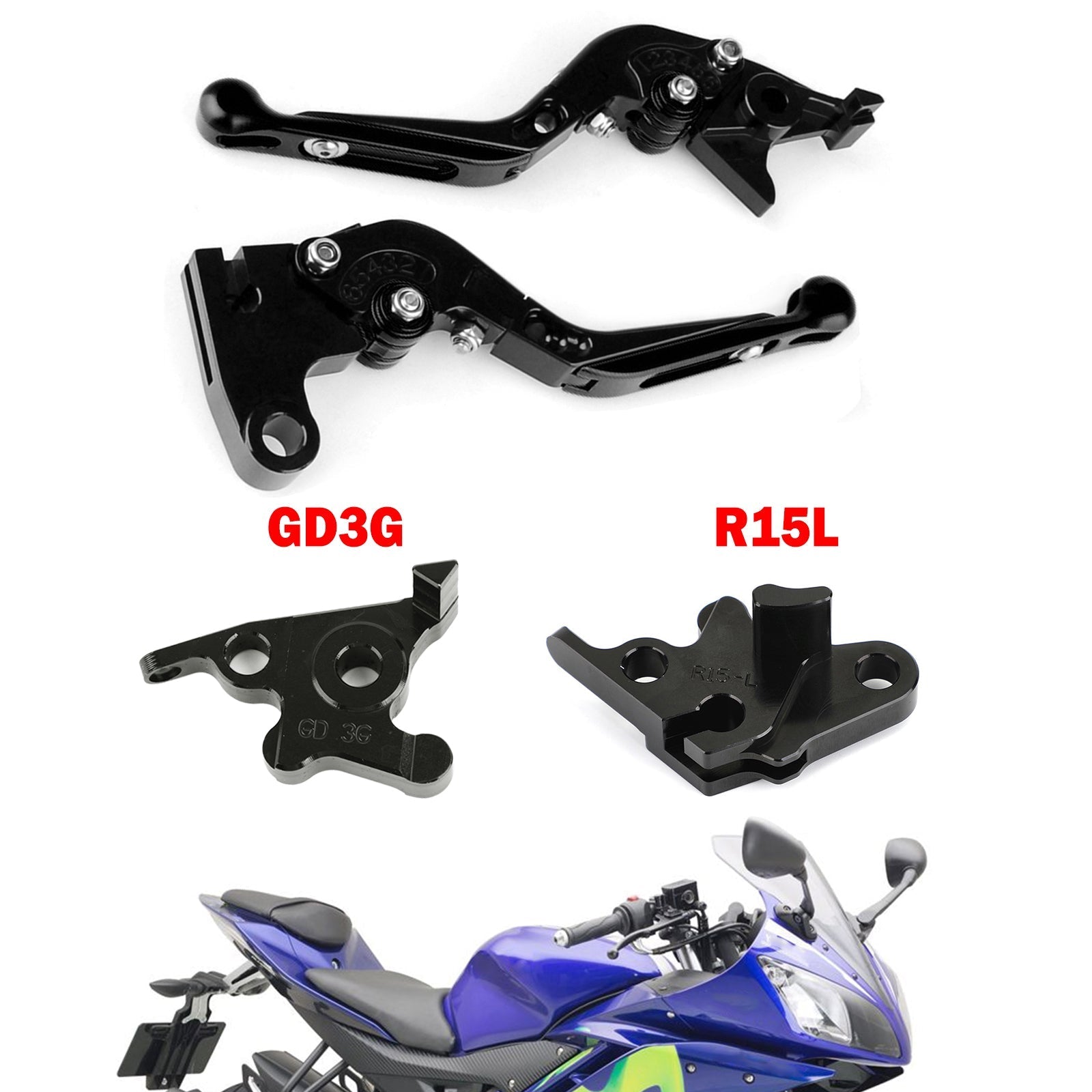 Motorcycle Adjustable Clutch Brake Lever fit for YAMAHA MT125 2014-2019 Generic