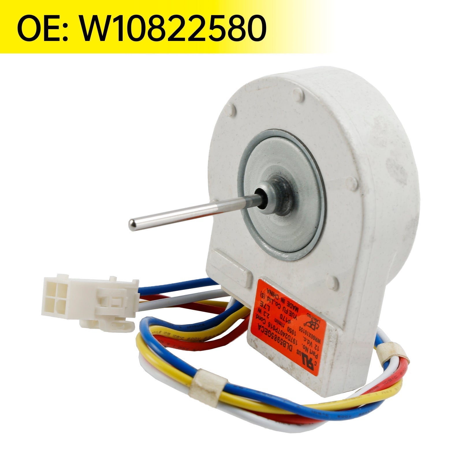 Exact Replacement Evaporator Fan Motor W10822580 for Kitchenaid