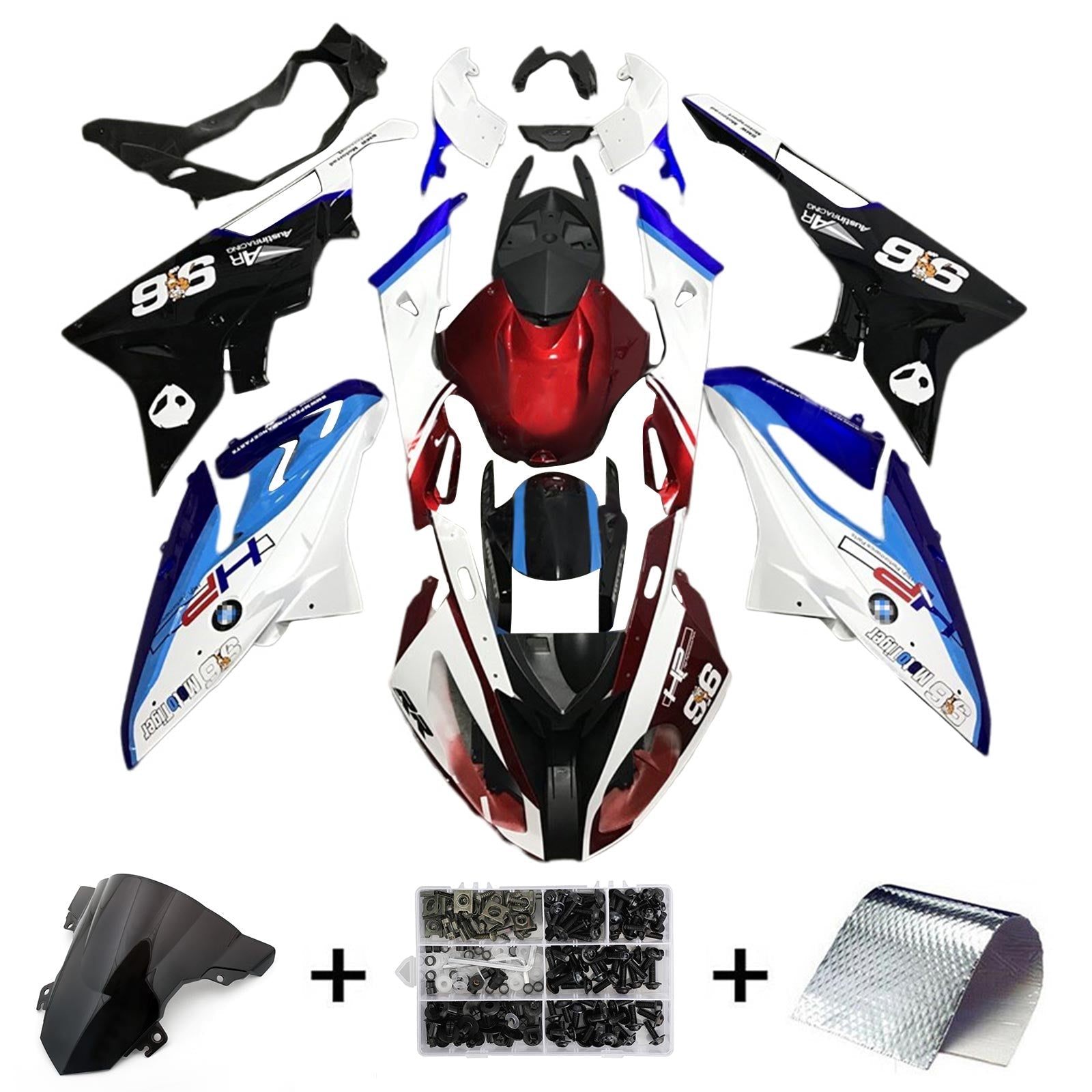 Amotopart BMW S1000RR 2015-2016 Fairing Kit Bodywork Plastic ABS