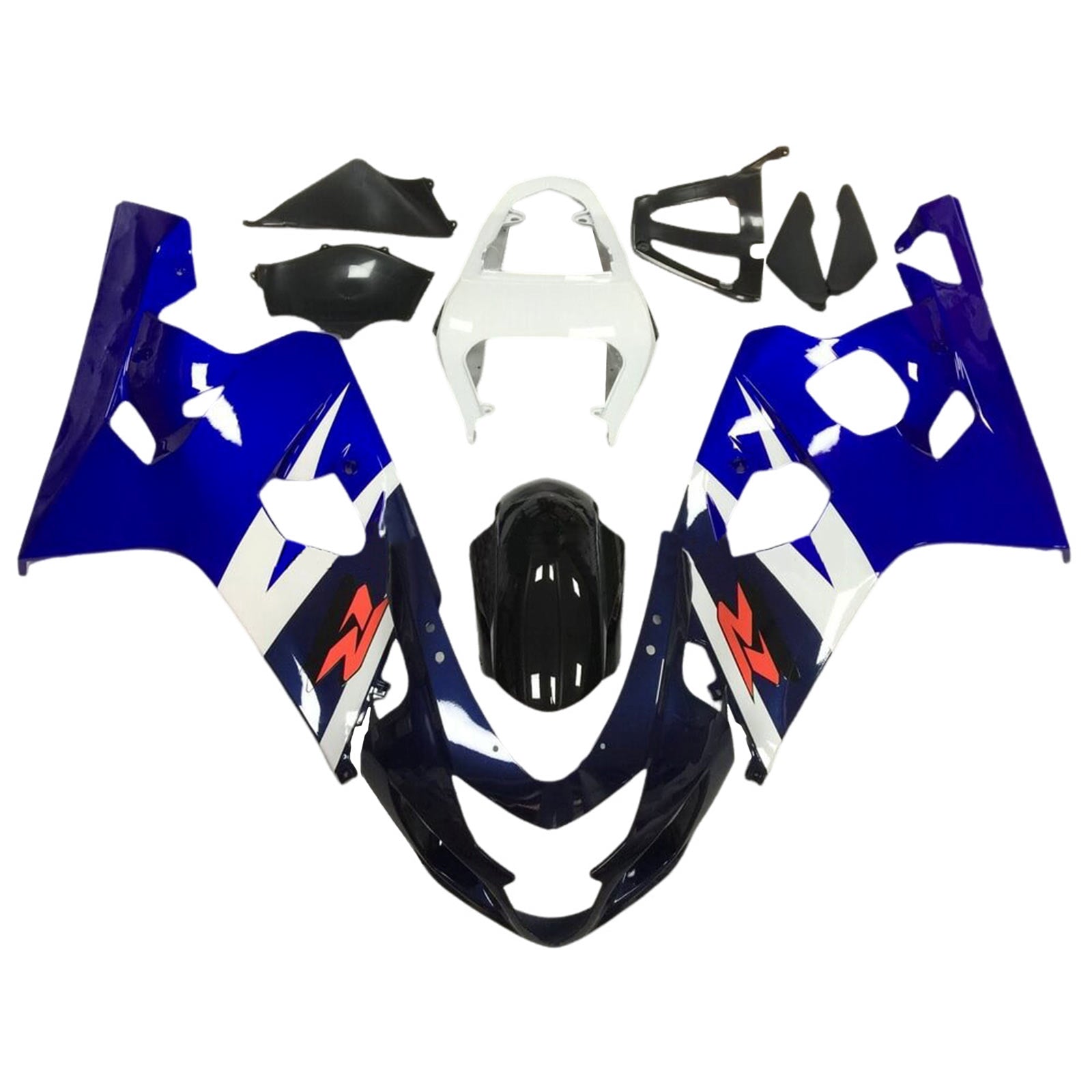 Amotopart Suzuki GSXR 600/750 2004-2005 K4 Fairing Kit Bodywork Plastic ABS