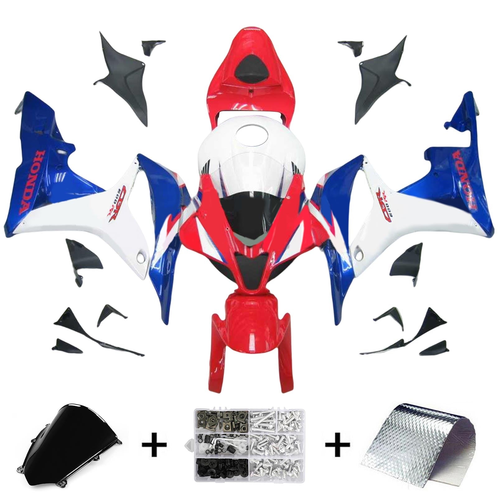 Honda CBR600RR 2007-2008 F5 Fairing Kit Bodywork Plastic ABS