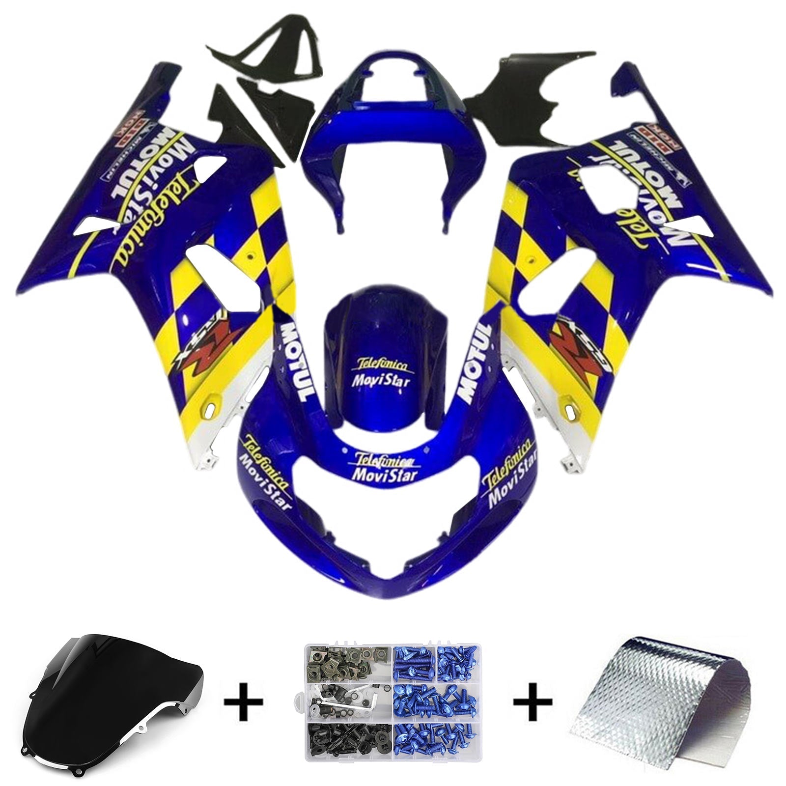 Amotopart Suzuki GSXR600 2001-2003 GSXR750 2000-2003 K1 Fairing Kit