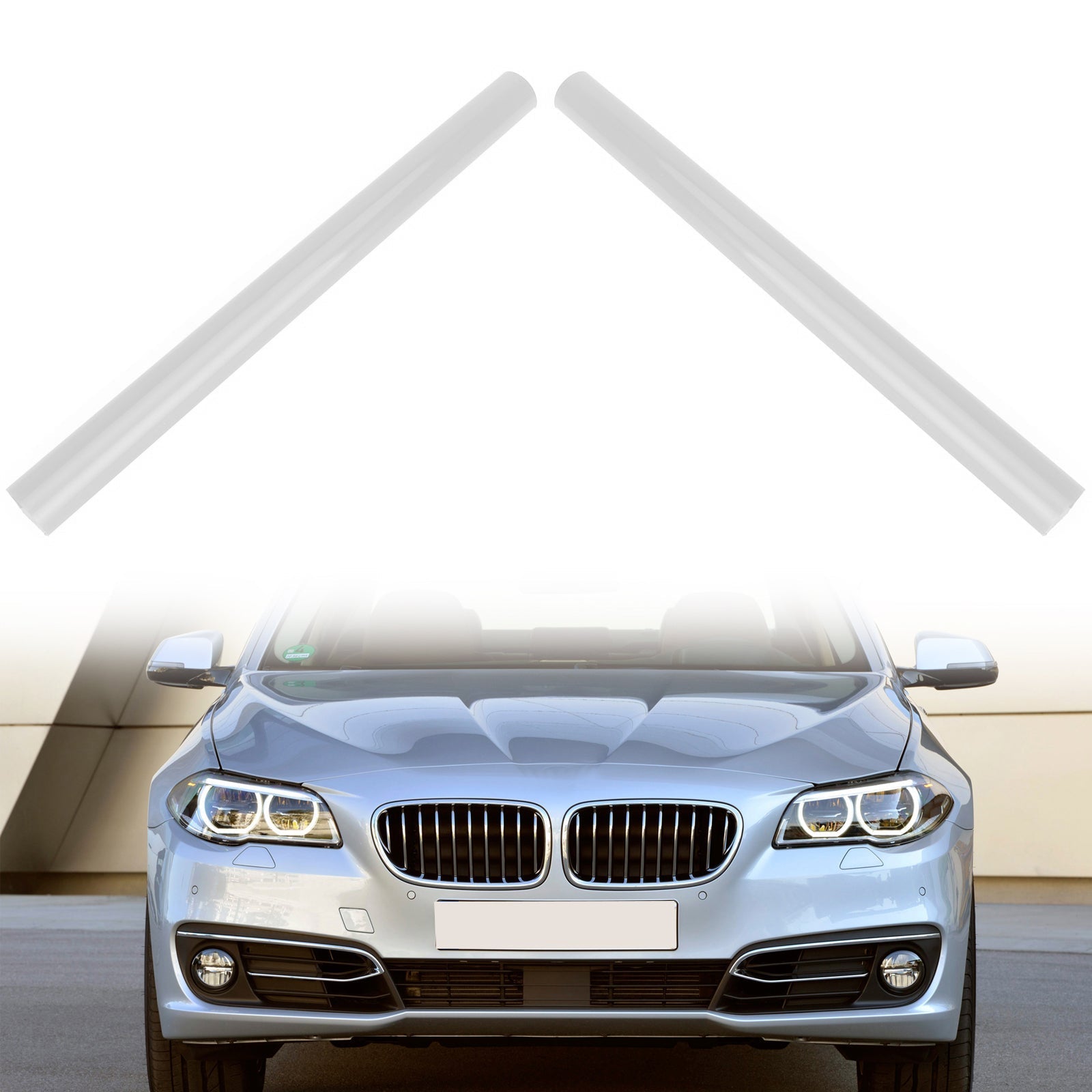 #C Color Support Grill Bar V Brace Wrap For BMW F07 F10 F11 F18 F06 F12 White Generic