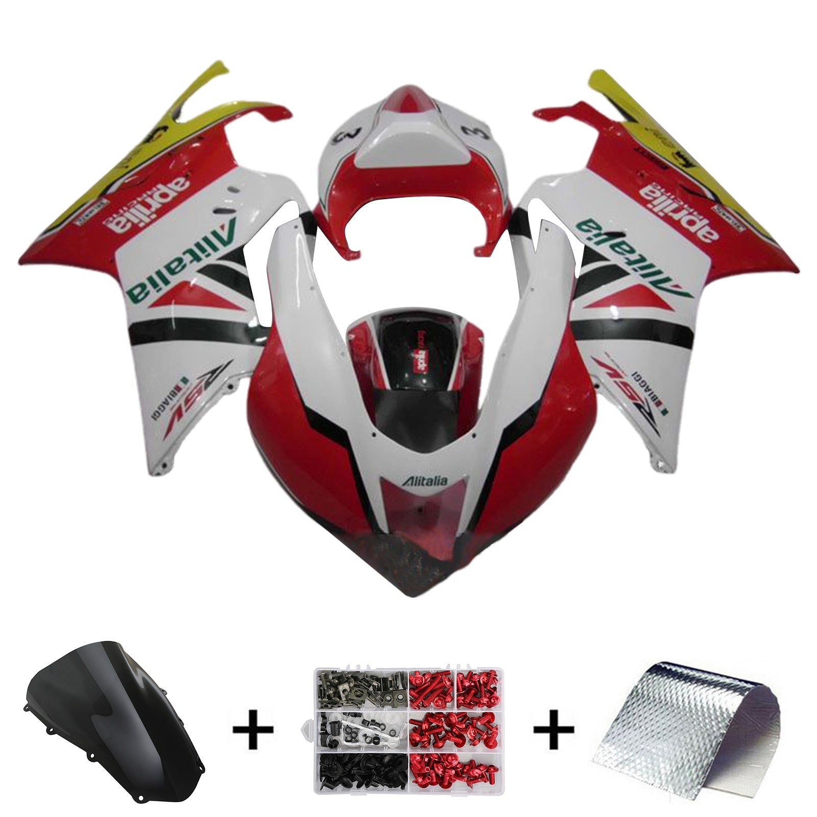 Amotopart Aprilia RSV1000 2003-2006 Fairing Kit Bodywork Plastic