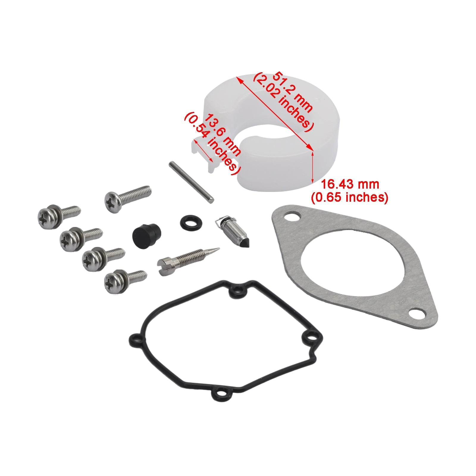 Carburetor Carb Rebuild Kit for Tohatsu Mercury-Mercruiser Nissan 25HP 30HP