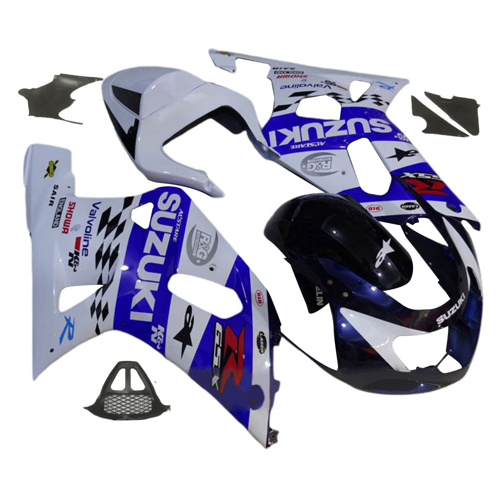 Amotopart Suzuki GSXR1000 2000-2002 K1 K2 Fairing Kit Bodywork Plastic ABS