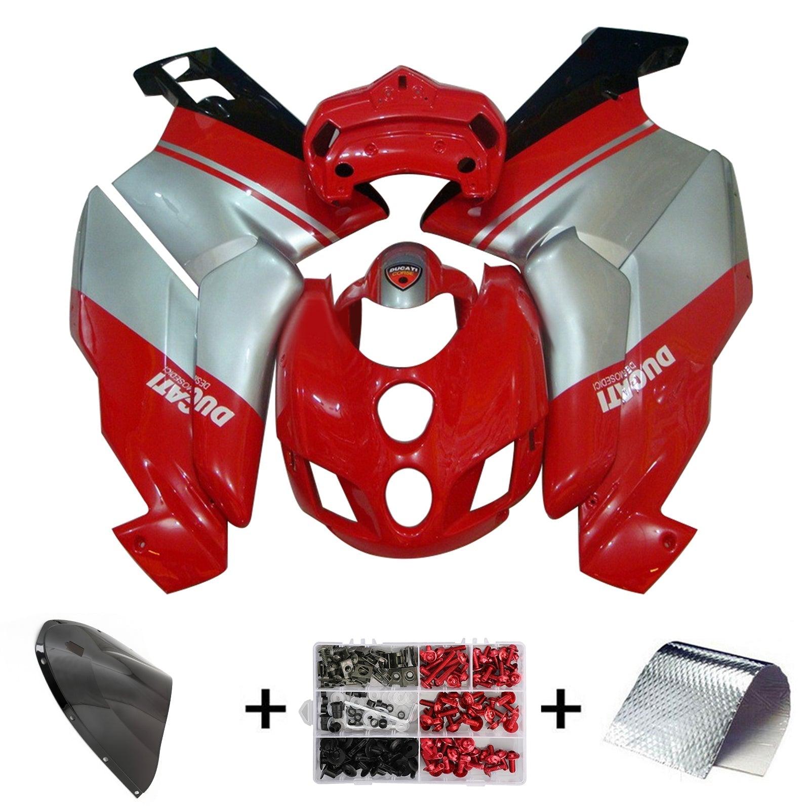 Amotopart Ducati 999 749 2005 2006 Fairing Kit Bodywork ABS