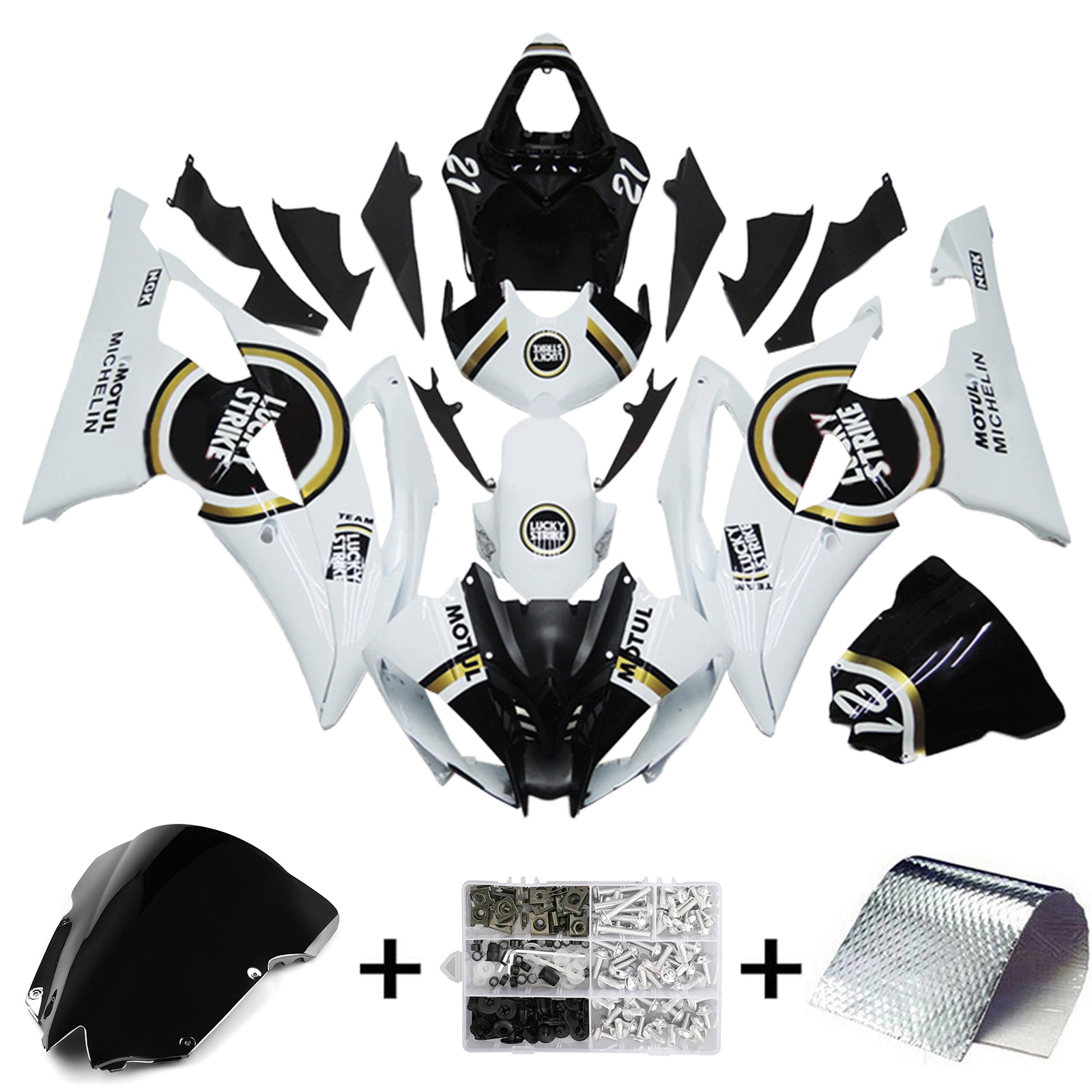 Yamaha YZF 600 R6 2008-2016 Fairing Kit Bodywork Plastic ABS