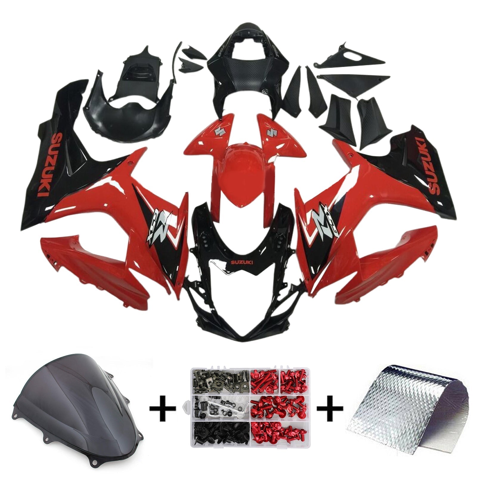 Amotopart Suzuki GSXR 600/750 2011-2024 K11 Fairing Kit Bodywork Plastic ABS