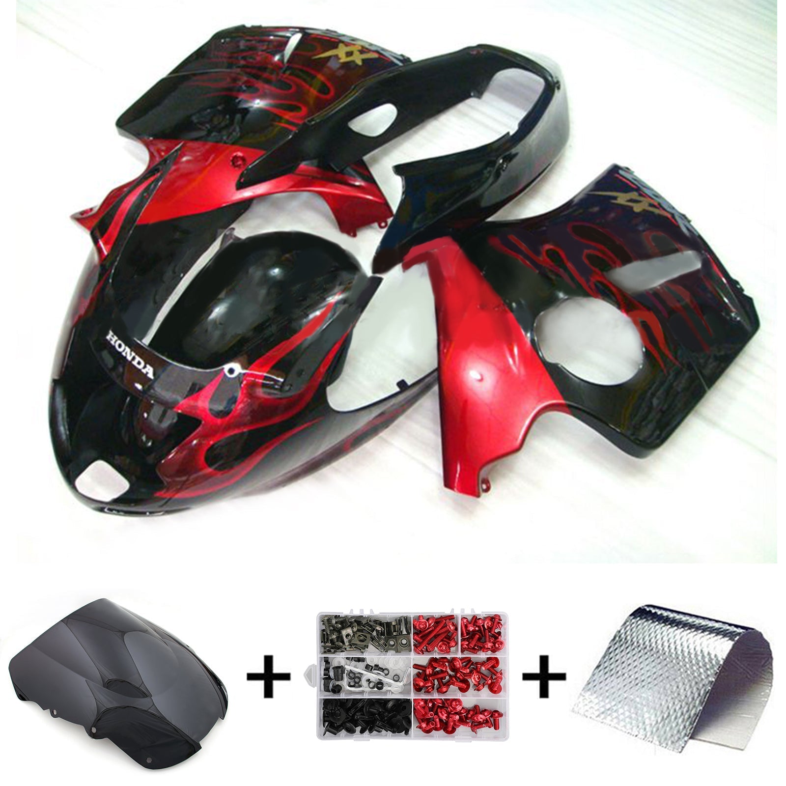 Honda CBR1100XX SuperBlackBird 1996-2007 Fairing Kit Bodywork ABS