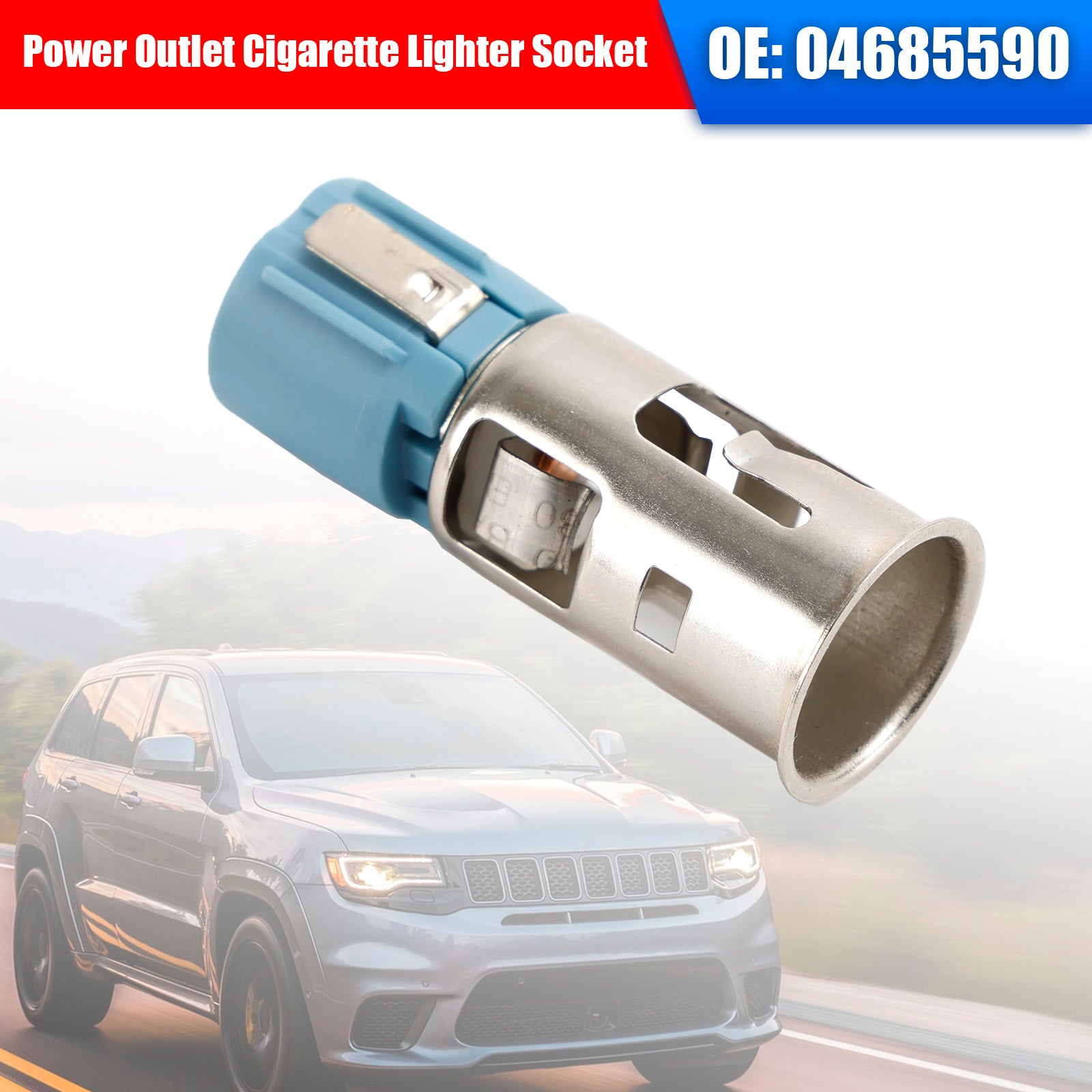 Power Outlet Cigarette Lighter Socket 04685590 for Dodge Ram Chrysler 300 200